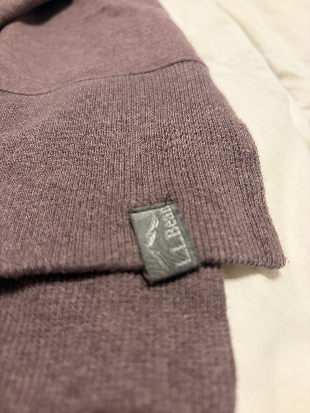 L.L. Bean Fall Athletic Sweatshirt Size XL Reg Purple Crew Neck Pullover 4
