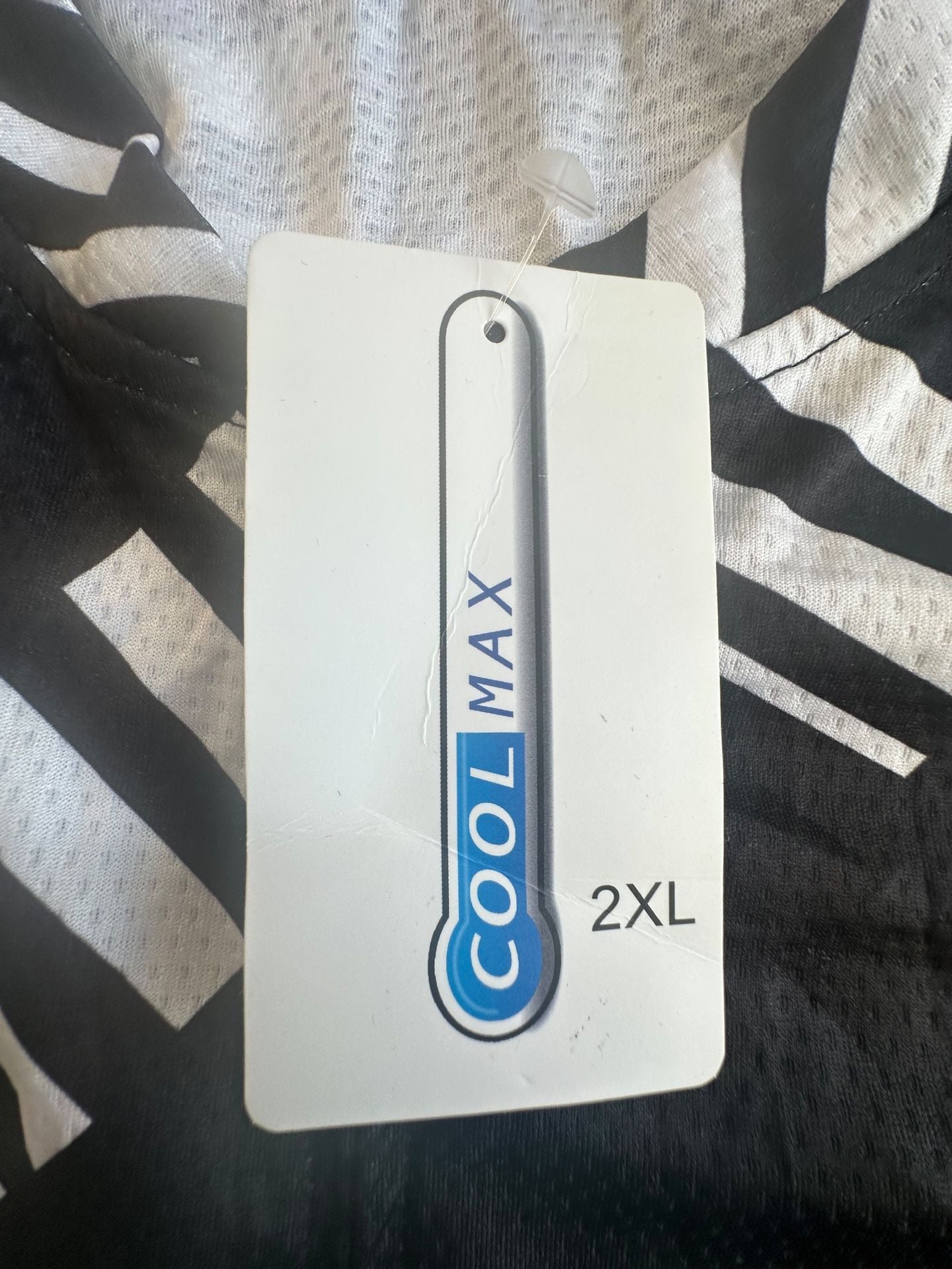 Cool Max New Cycling Jersey Size 2XL Black White Men 7