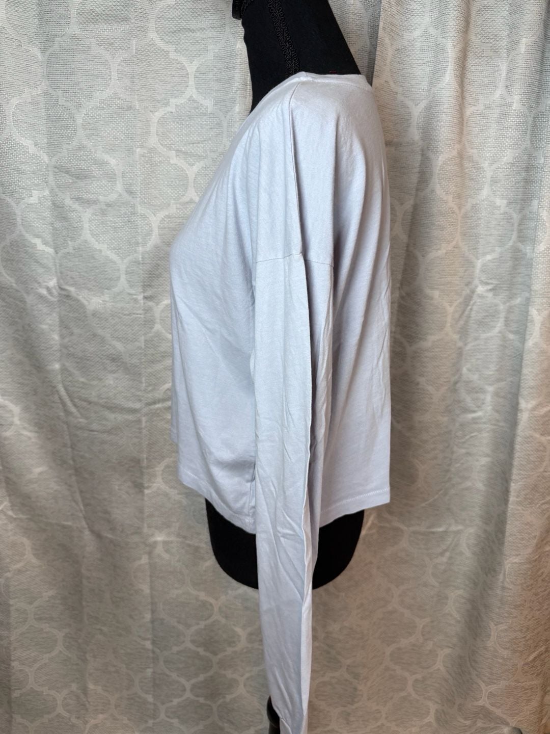 Daydreamer 100% Cotton Long Sleeve Crop Tee Size XS Horseshoe Graphic 3