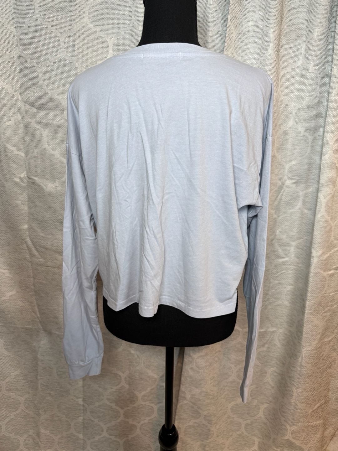 Daydreamer 100% Cotton Long Sleeve Crop Tee Size XS Horseshoe Graphic 4