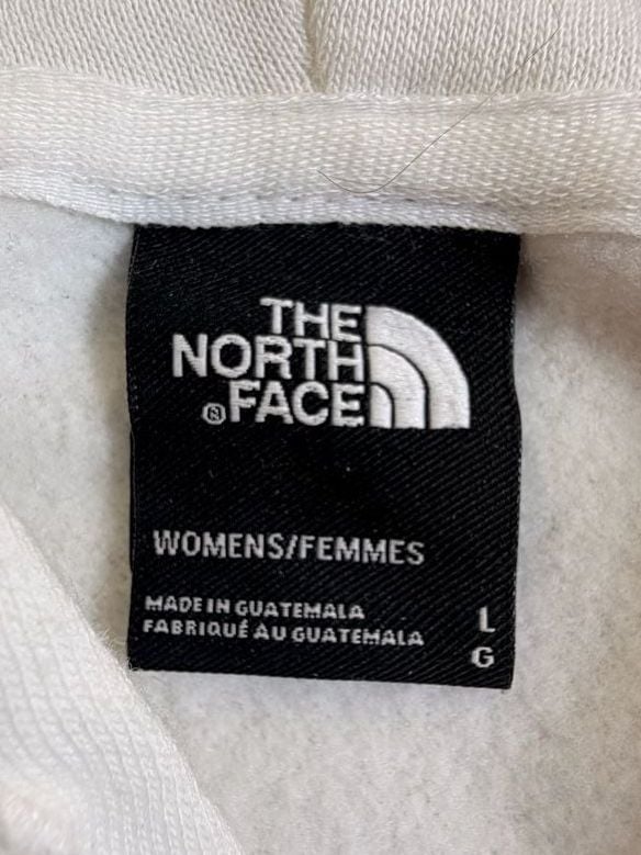 The North Face Half Dome Pullover Hoodie Size L Vintage White 7