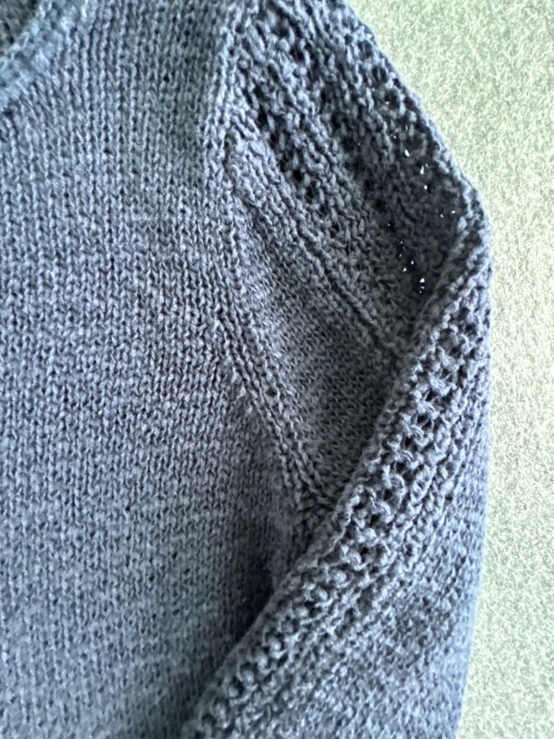 Rachel Zoe Sweater Size S Blue Cotton Blend Long Sleeve Knit 5