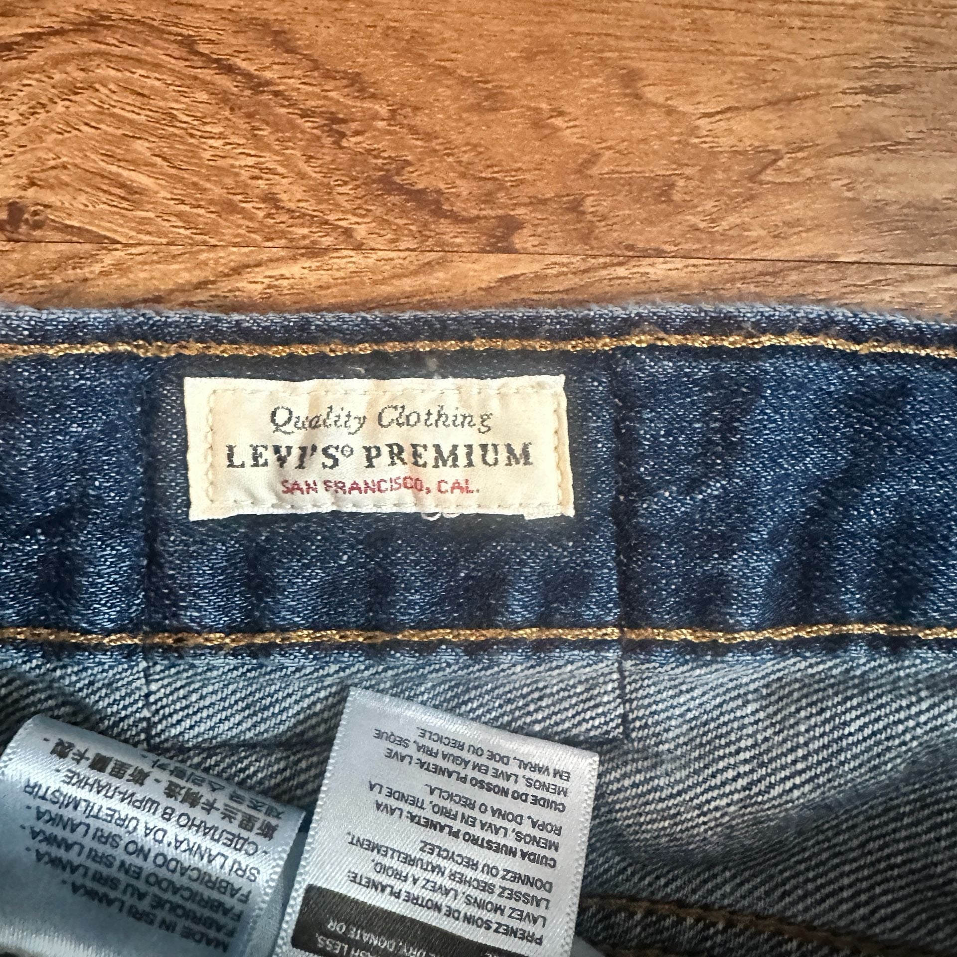 Levi's Baggy Dad Jeans Size 32x30 Blue Denim Premium 4
