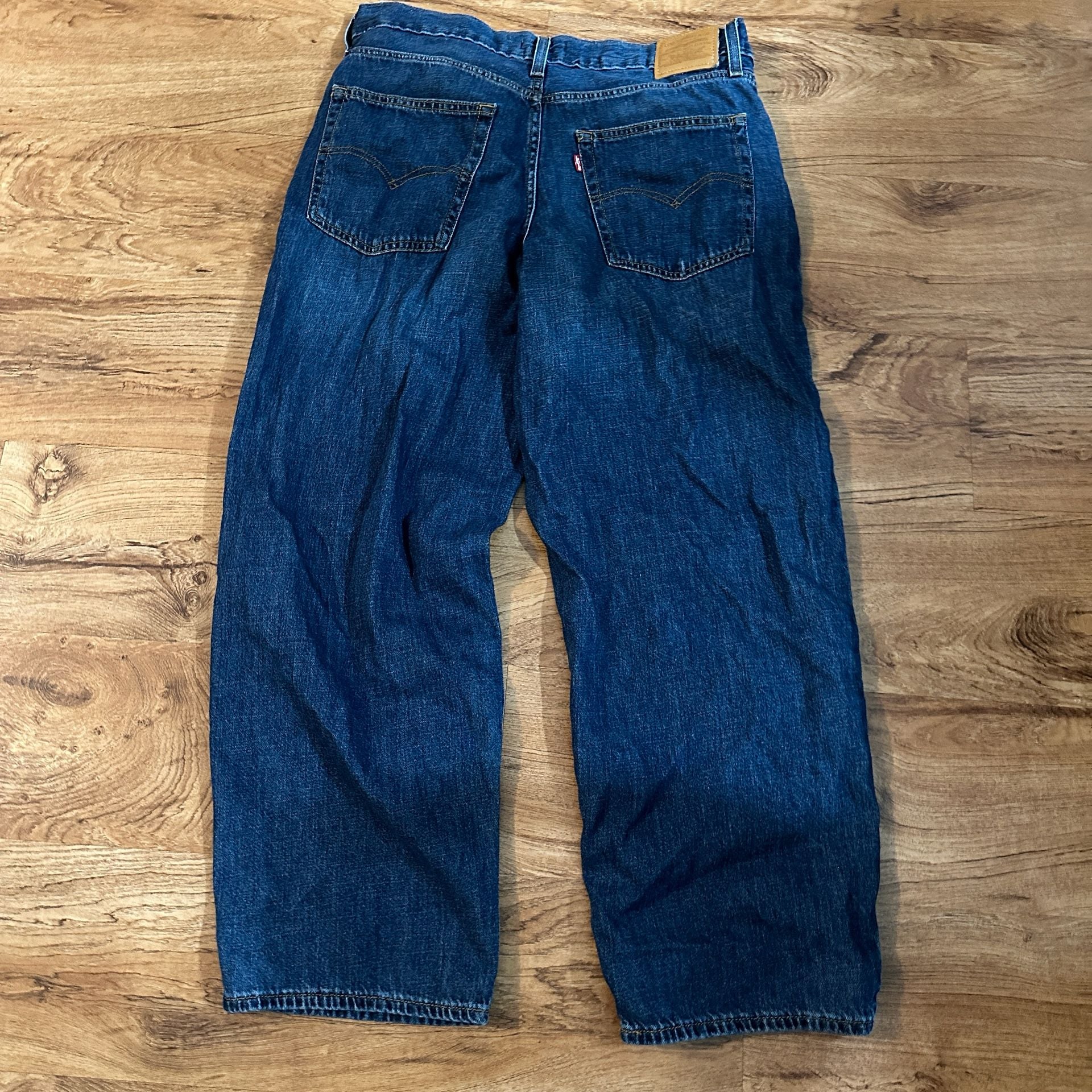 Levi's Baggy Dad Jeans Size 32x30 Blue Denim Premium 8