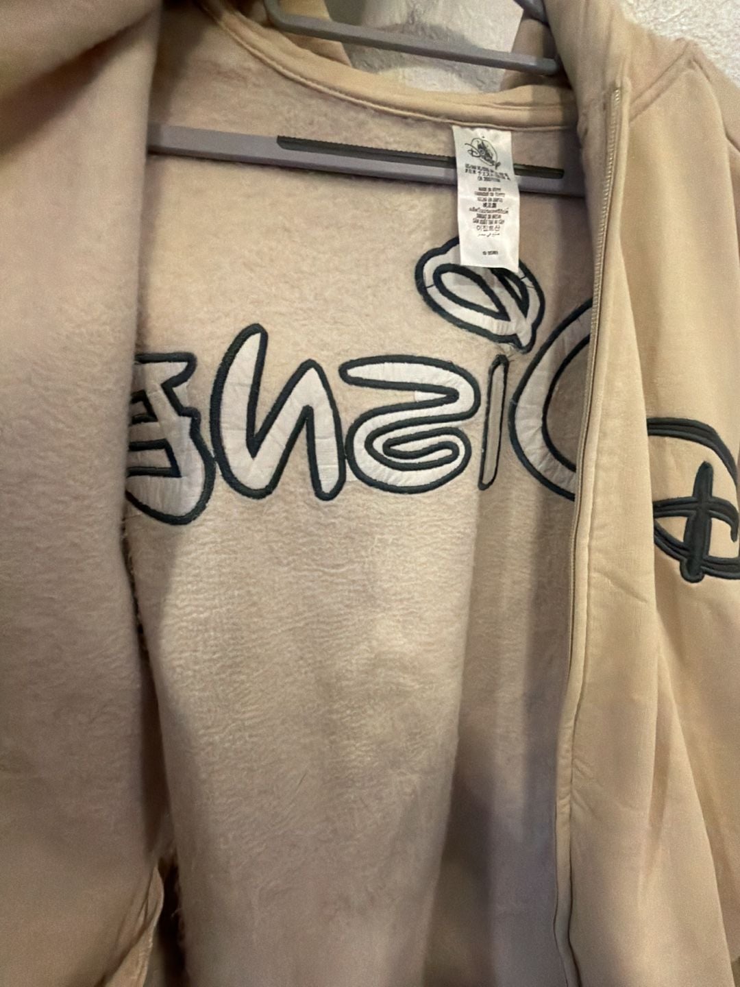 Disney Walt Disney World Zip Up Hoodie XL Tan 7