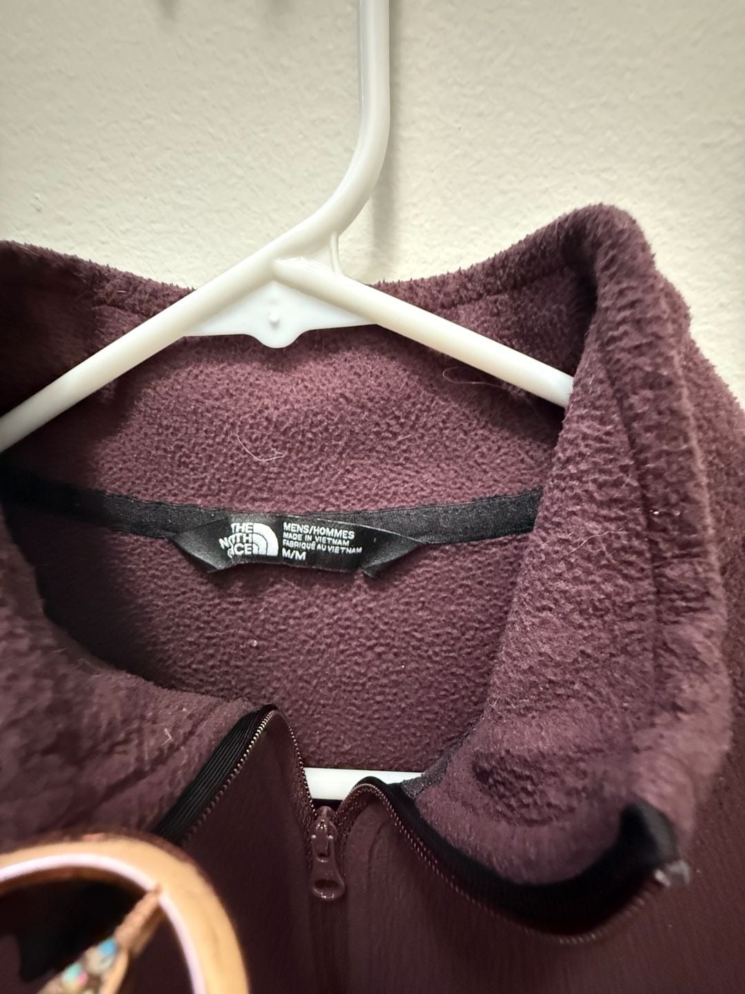 The North Face Fleece Pullover Size M Burgundy 5