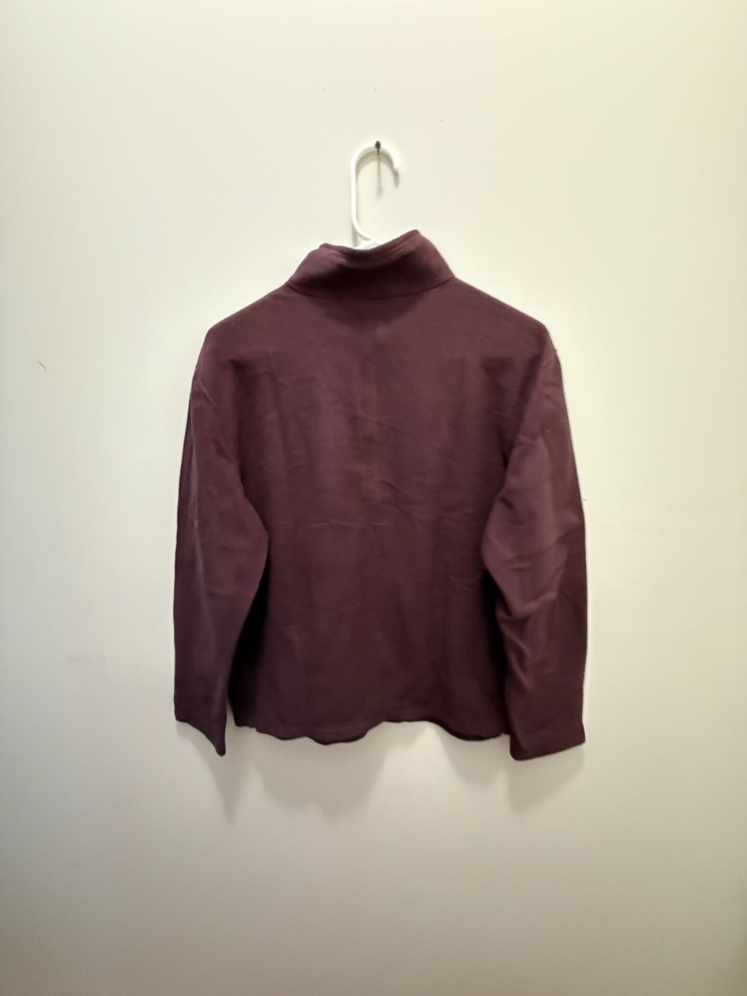 The North Face Fleece Pullover Size M Burgundy 6