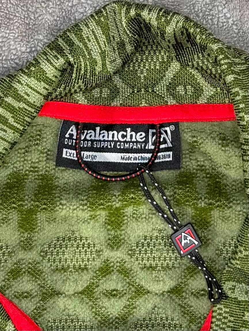 Avalanche Pullover Shirt Size XL Green Tapestry Aztec Geometric 5