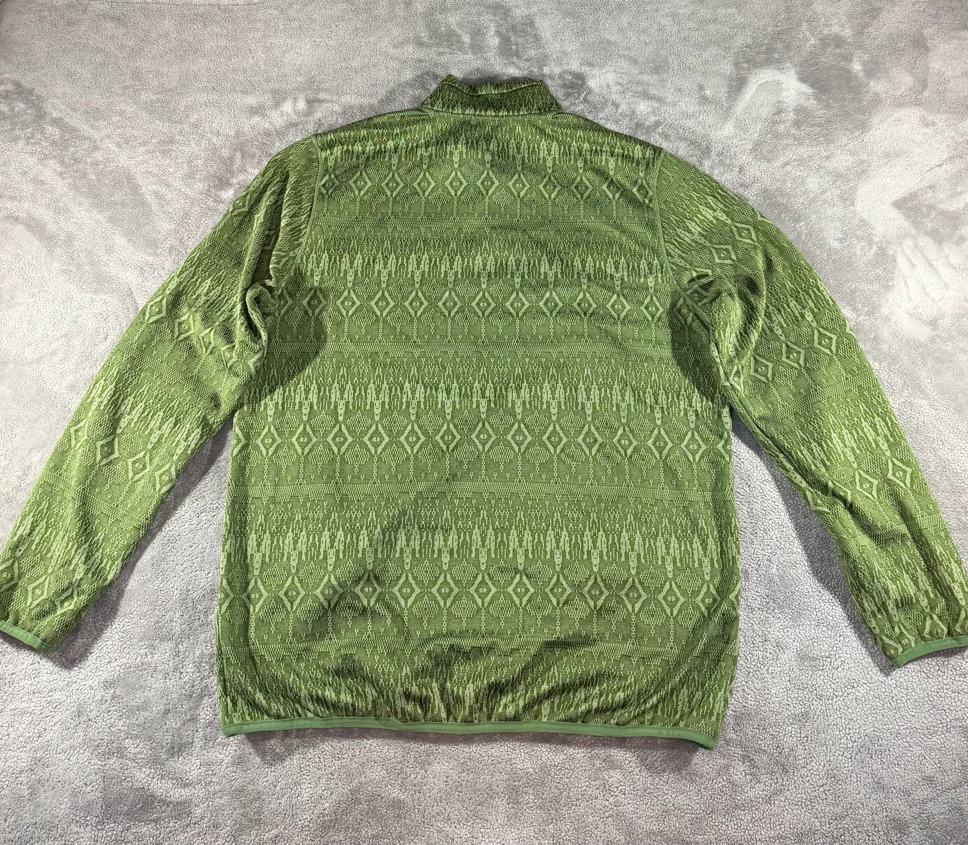 Avalanche Pullover Shirt Size XL Green Tapestry Aztec Geometric 7