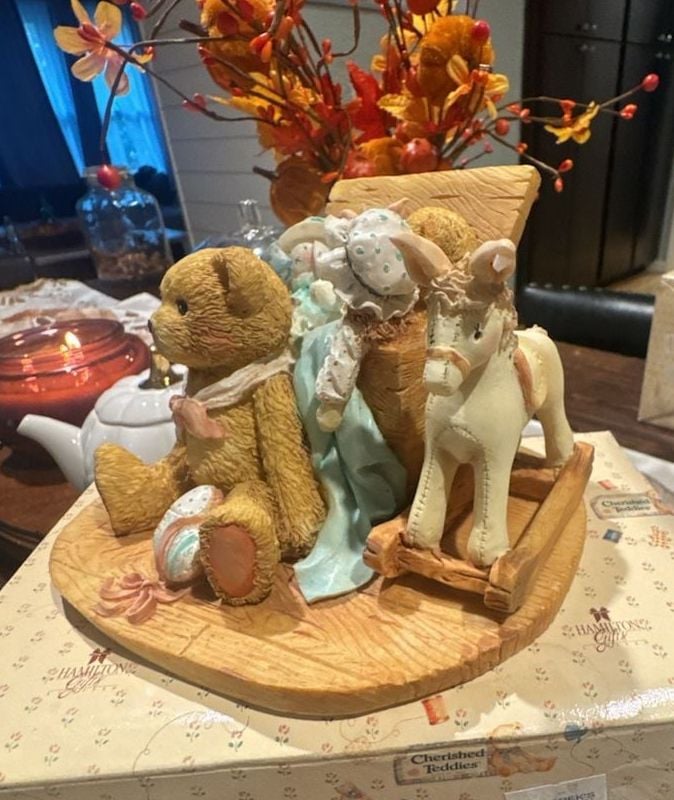 Enesco Cherished Teddies Christopher And Friends With Toy Chest # 950483 6