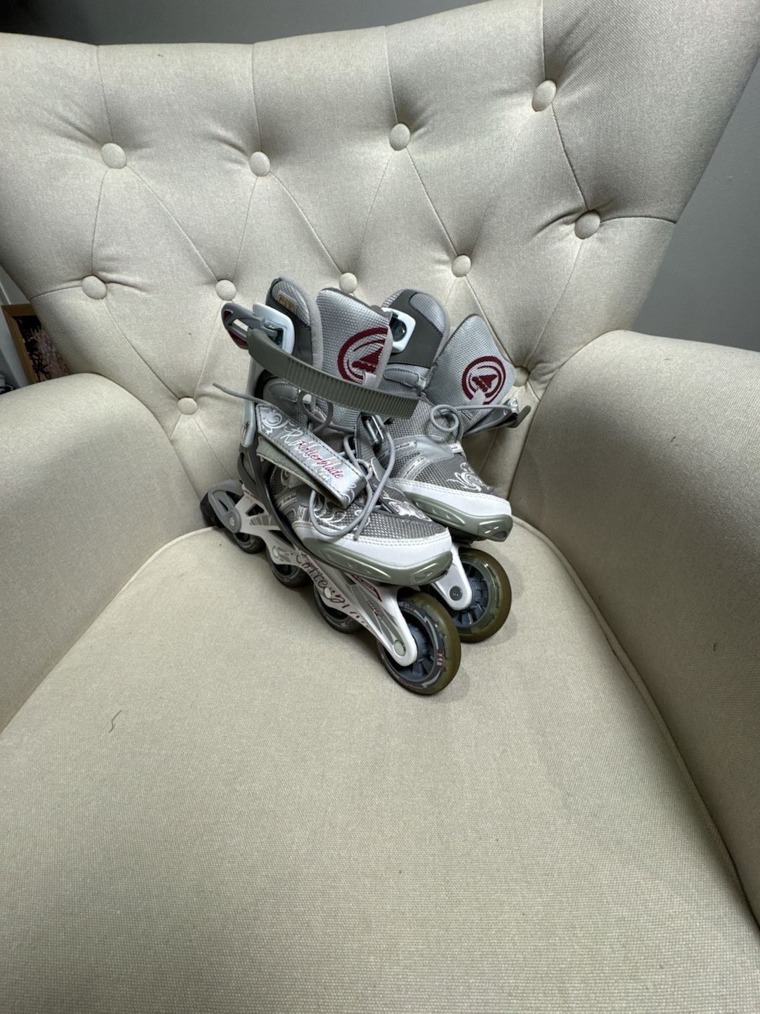 Rollerblade Spark 80 W Size 7 Grey White Inline Skates 2