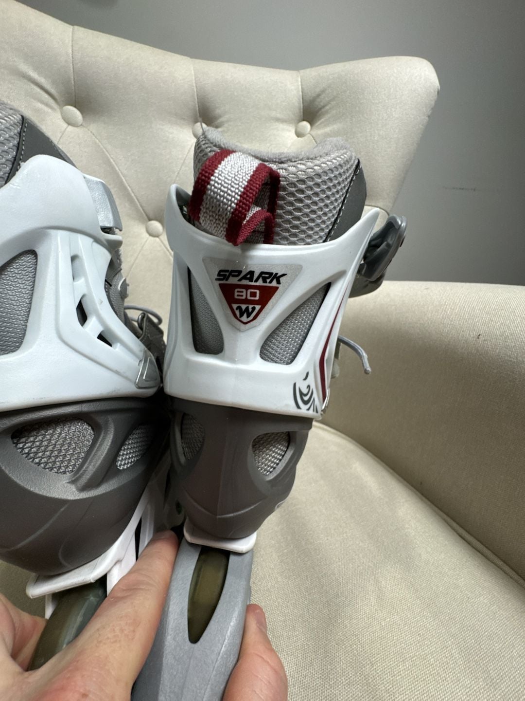 Rollerblade Spark 80 W Size 7 Grey White Inline Skates 4