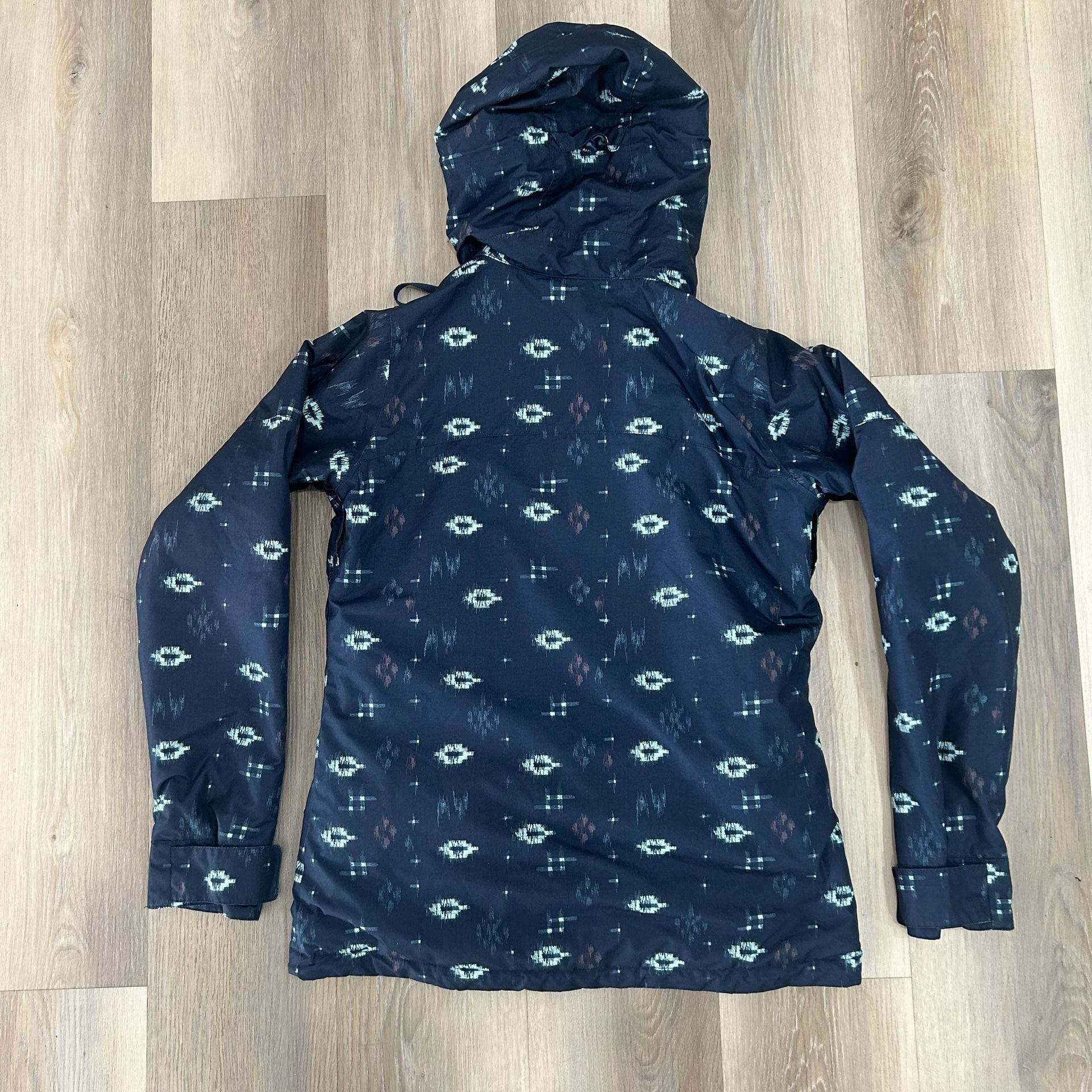Burton Ginger Dryride Insulated Snowboard Jacket Size M Blue Ikat 3