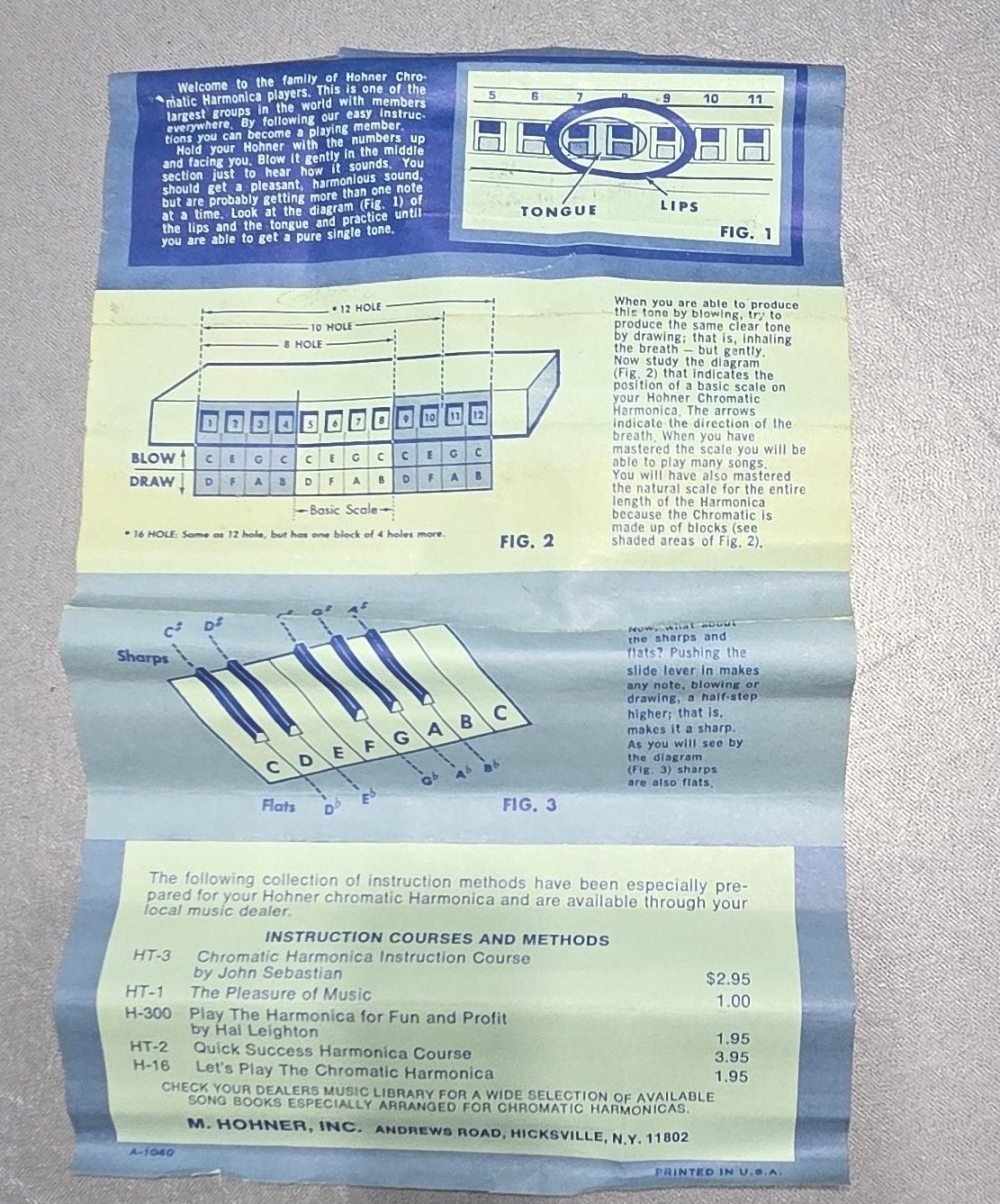 Hohner Super Chromonica 270 Key of G Chromatic Harmonica with Case 9