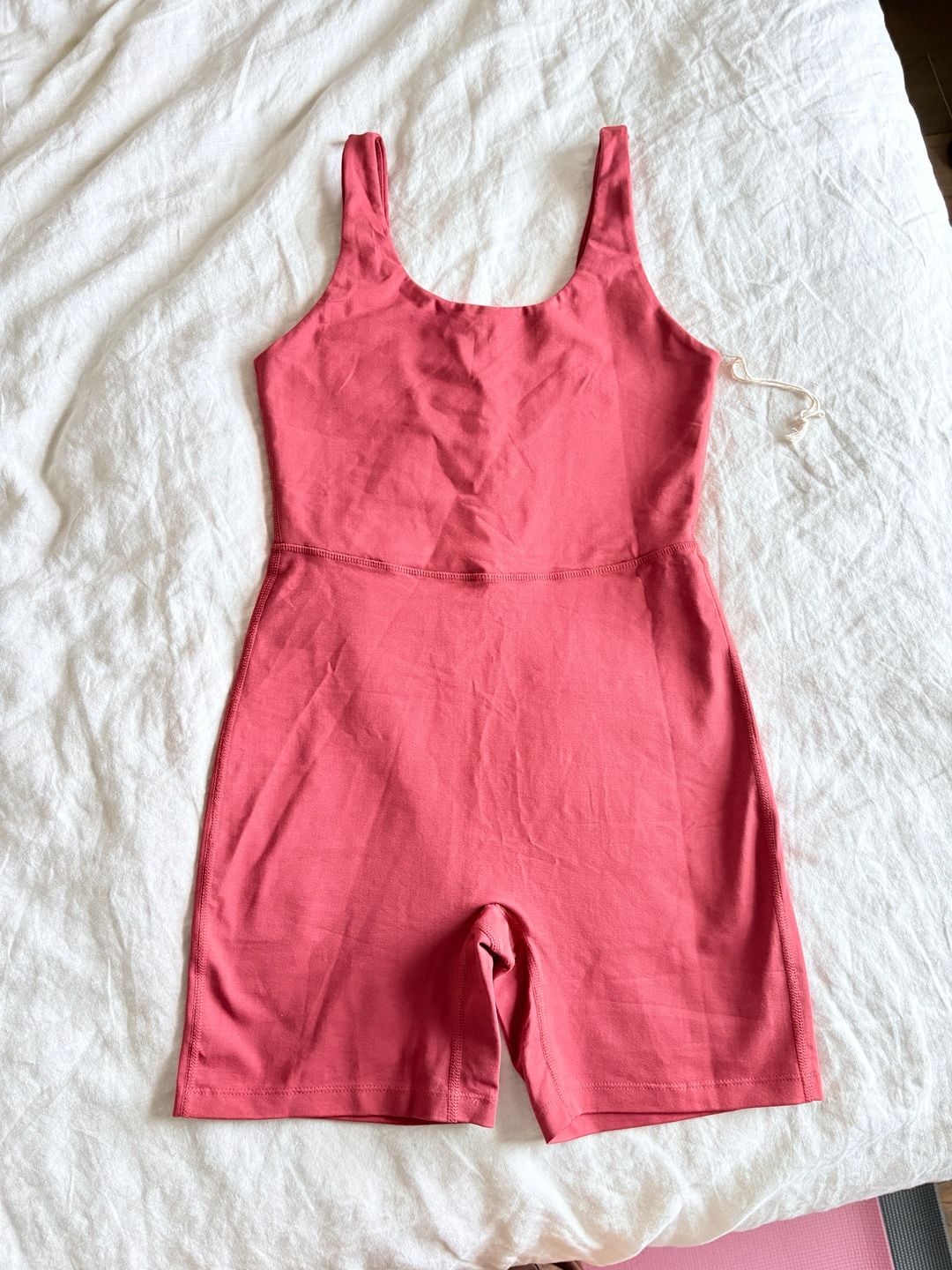 Mate The Label Organic Stretch Unitard in Chili Size M 3