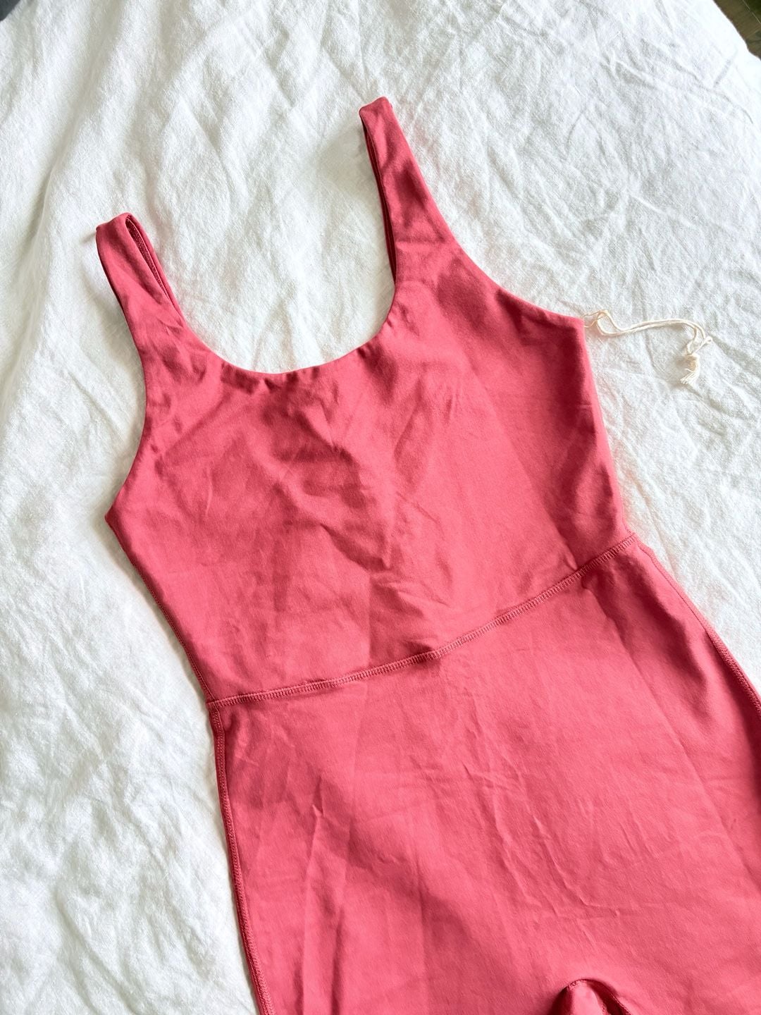 Mate The Label Organic Stretch Unitard in Chili Size M 4