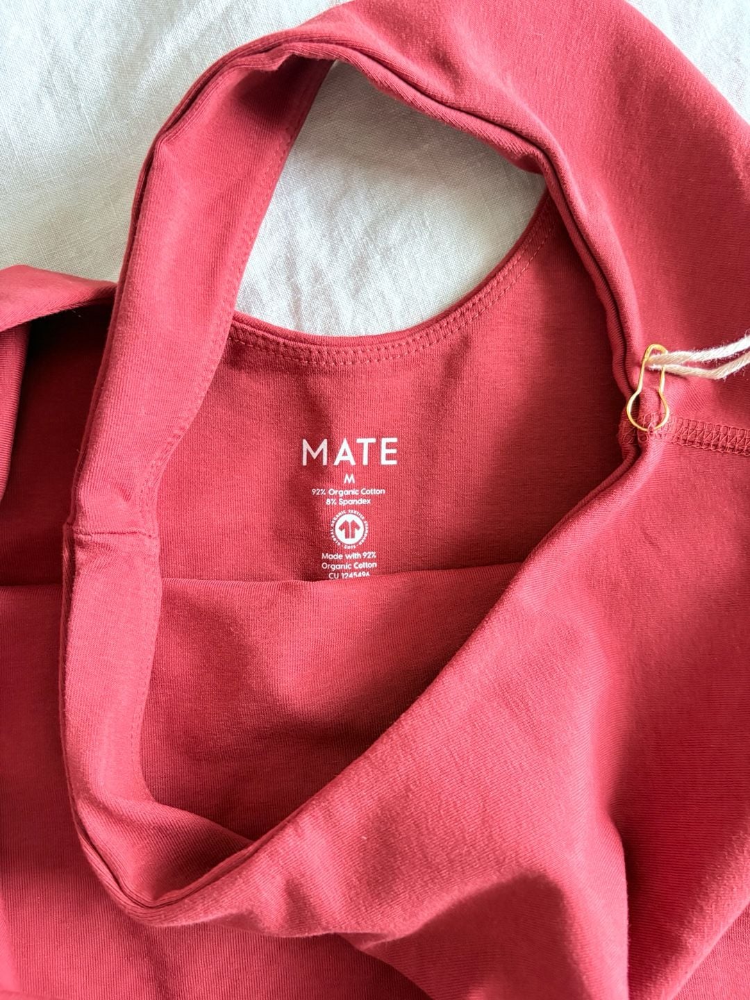 Mate The Label Organic Stretch Unitard in Chili Size M 6