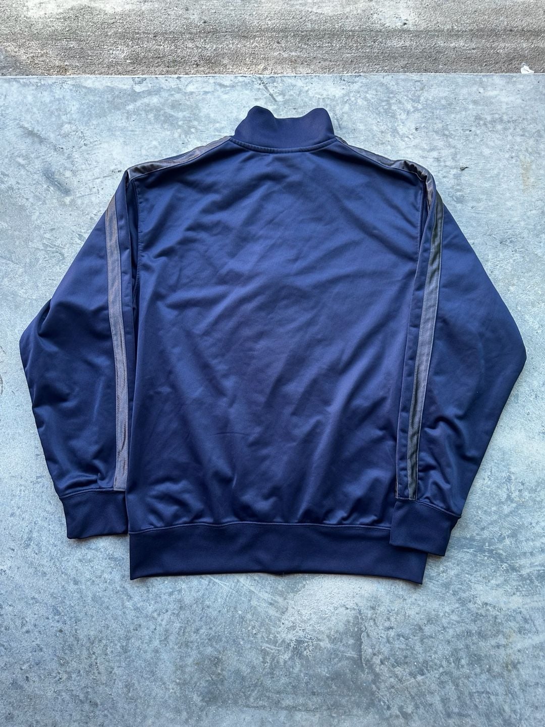 And1 Track Jacket Size L Navy Blue Full Zip Piping Vintage 3