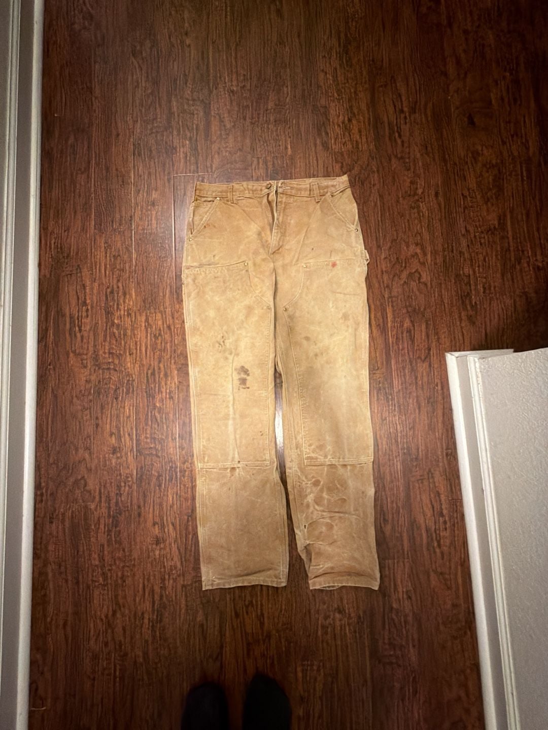 Carhartt B01 BRN Double-Knee Work Pants Size 36x36 Brown USA Made 3
