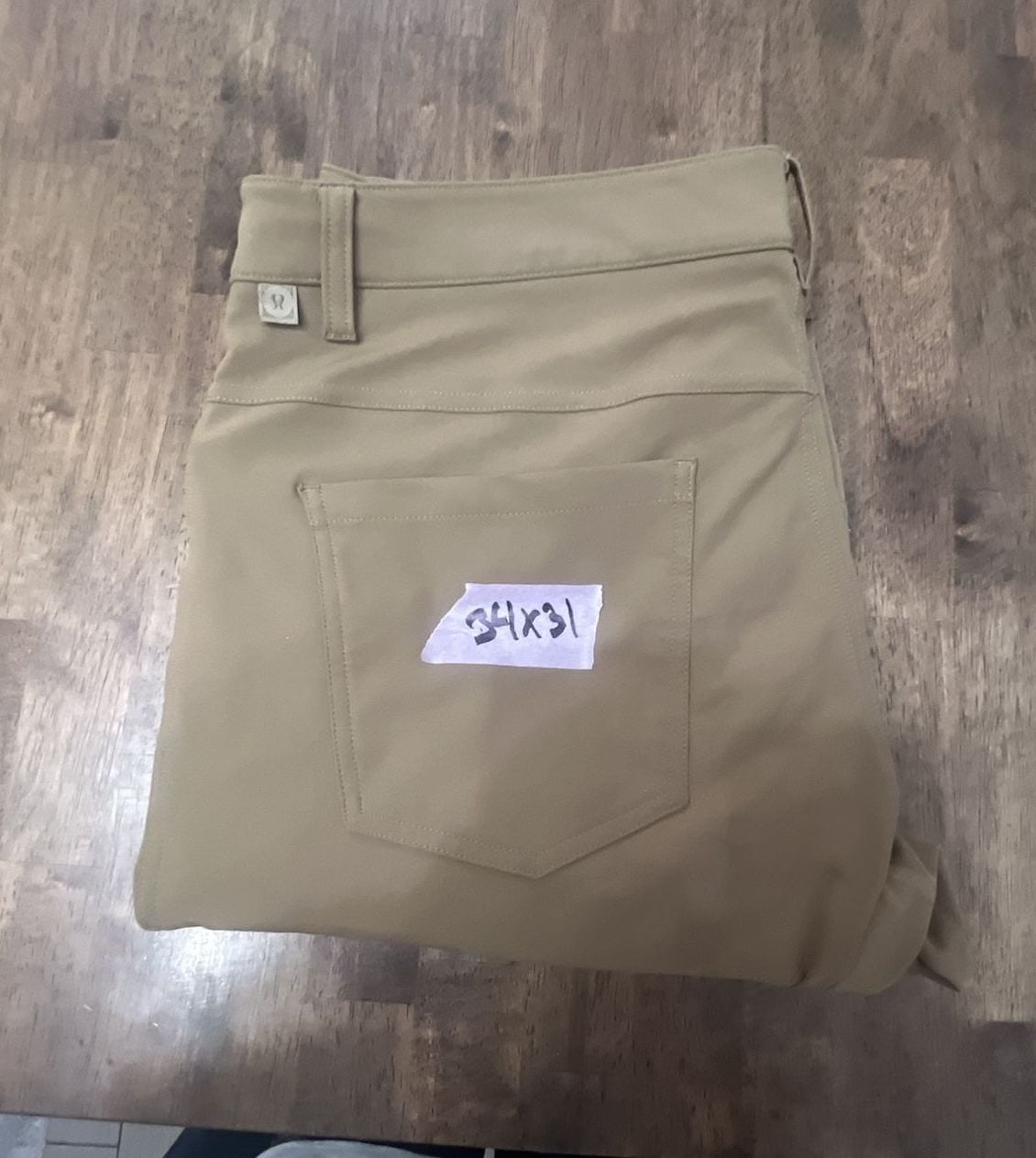 Lululemon ABC Pant Slim Size 34x31 Khaki Warpstreme 8