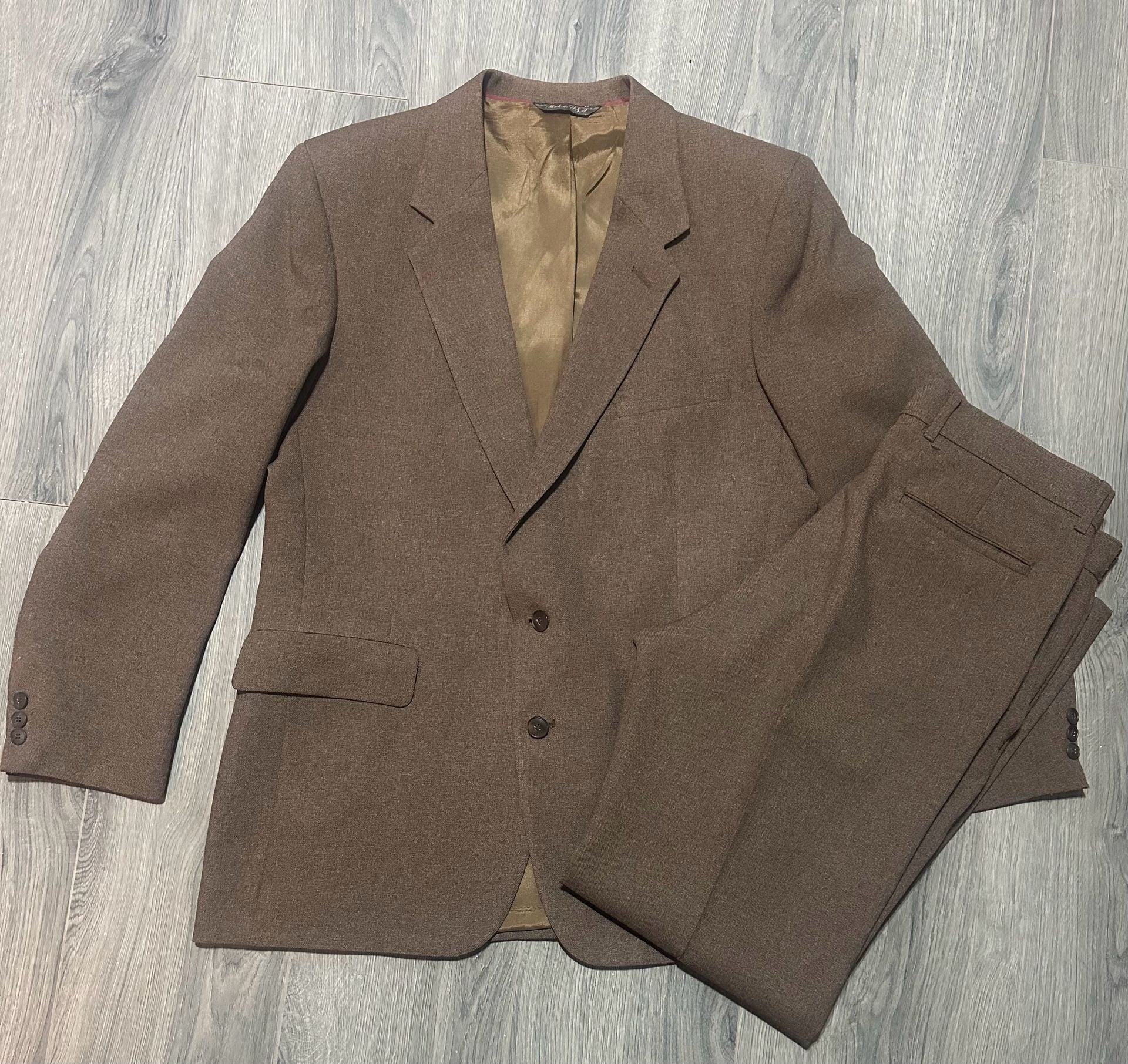 Levi's Business Class Sport Coat and pants Brown Jacket Made in USA 1