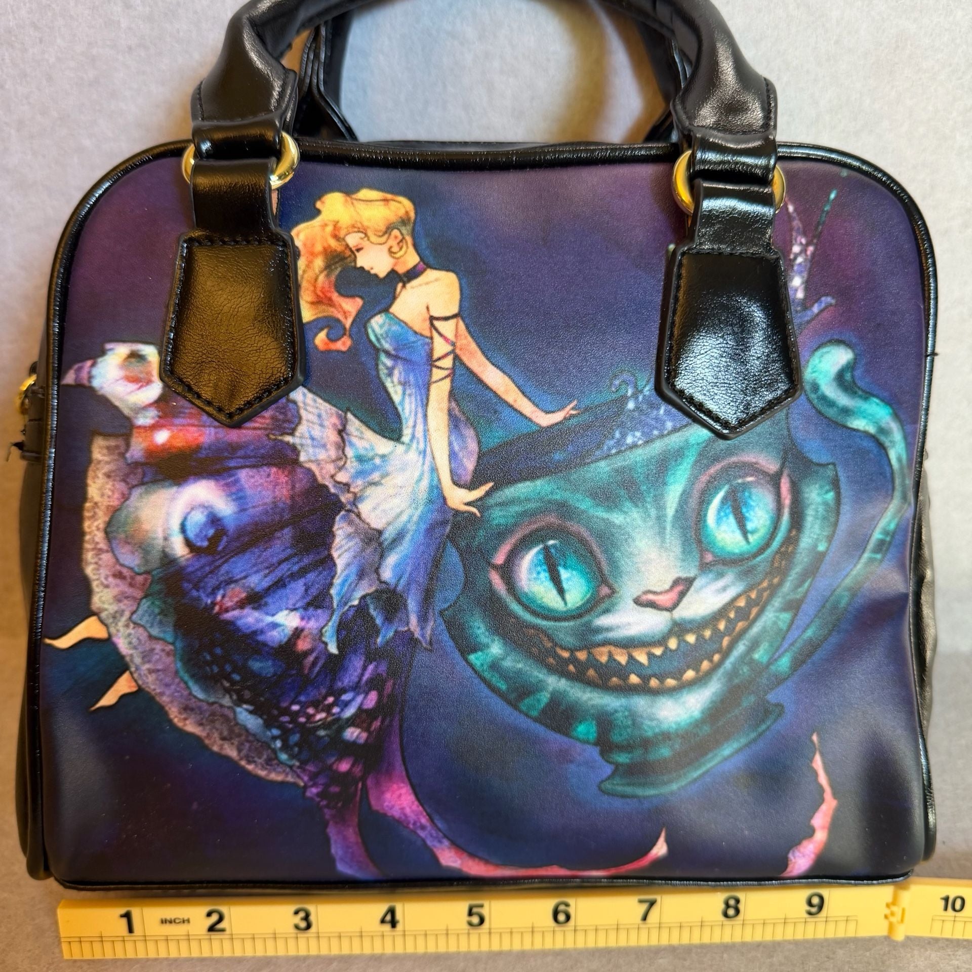 Alice Cheshire Cat Satchel Crossbody Purse 3