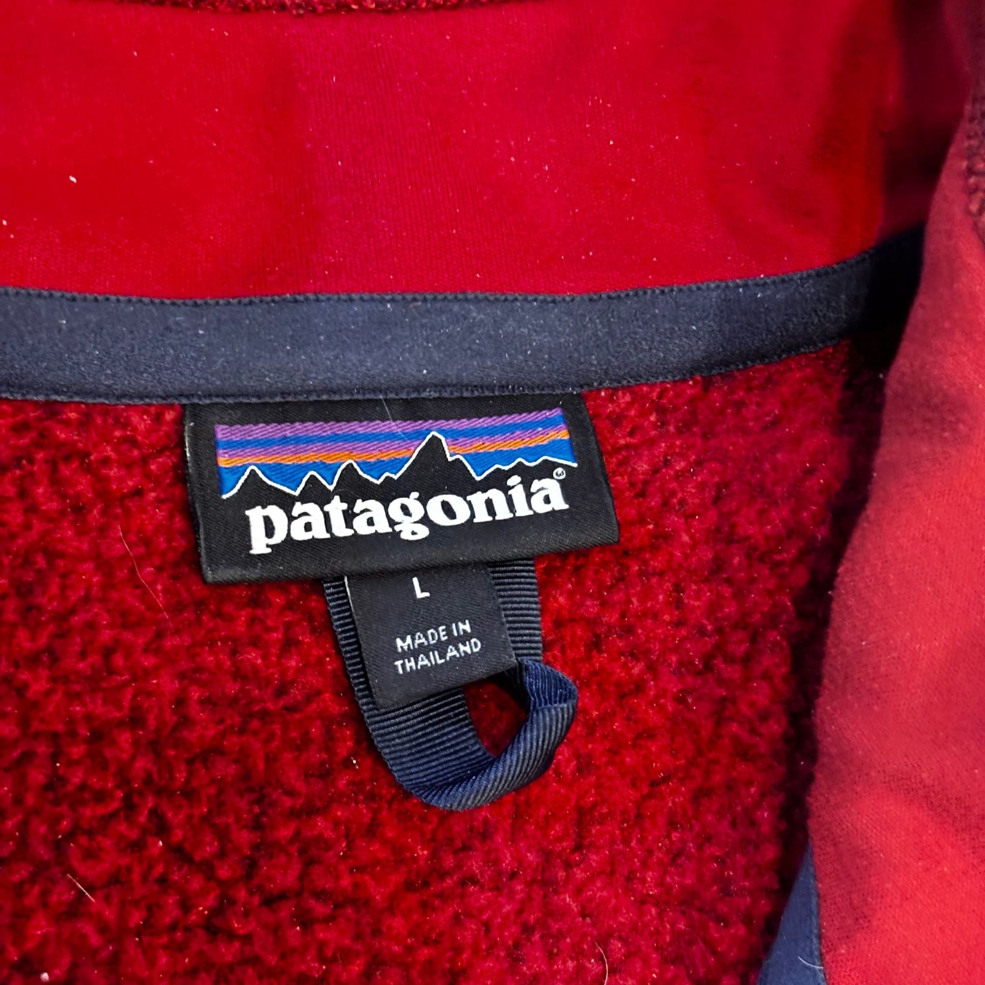 Patagonia Better Sweater 1/4-Zip Size L Red Fleece Pullover 5