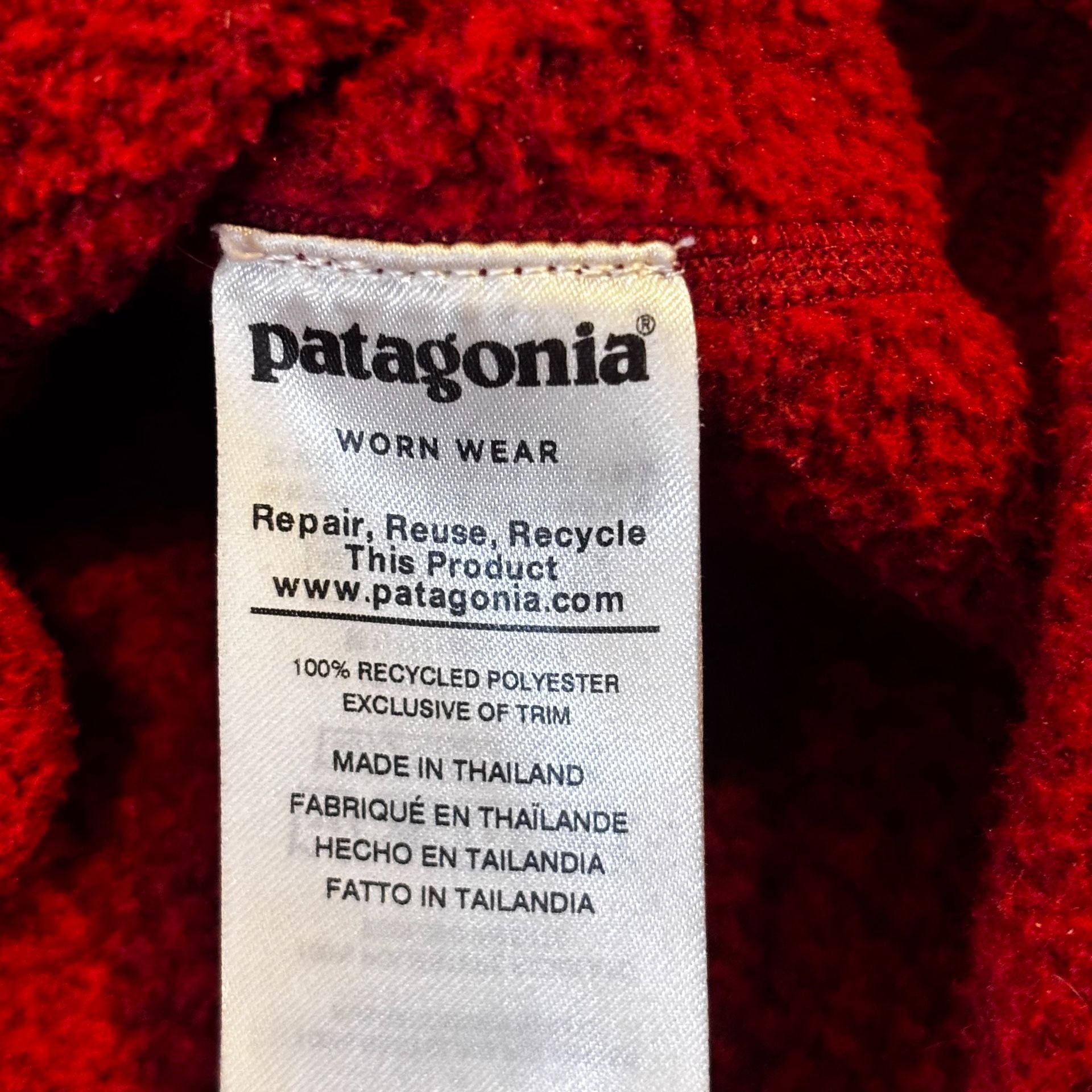 Patagonia Better Sweater 1/4-Zip Size L Red Fleece Pullover 6