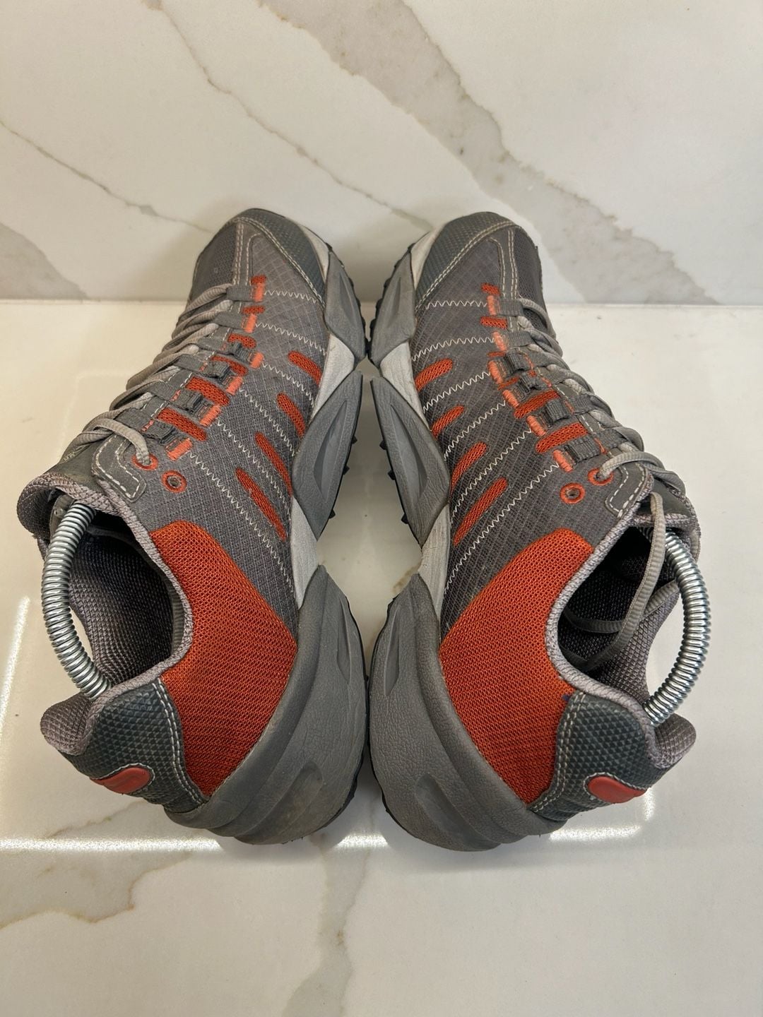 Columbia Hiking Shoes Gray Orange Techlite Omni-Grip (Size: 9) 4
