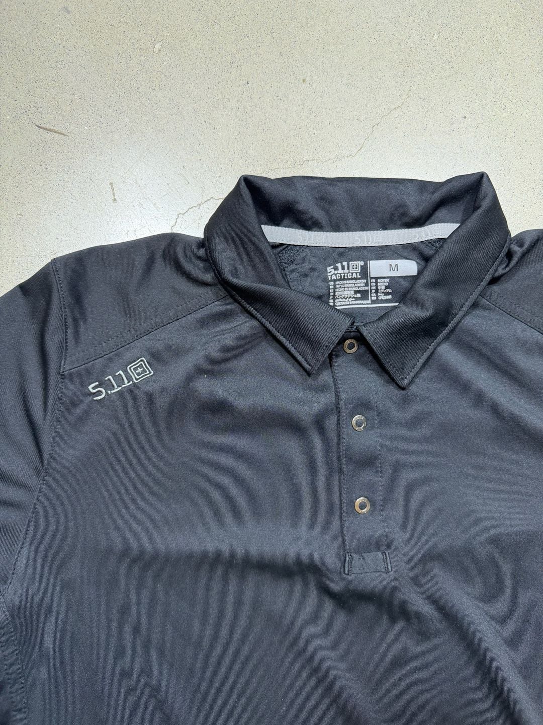 5.11 Tactical Paramount 2.0 Polo Shirt Size M Black 4