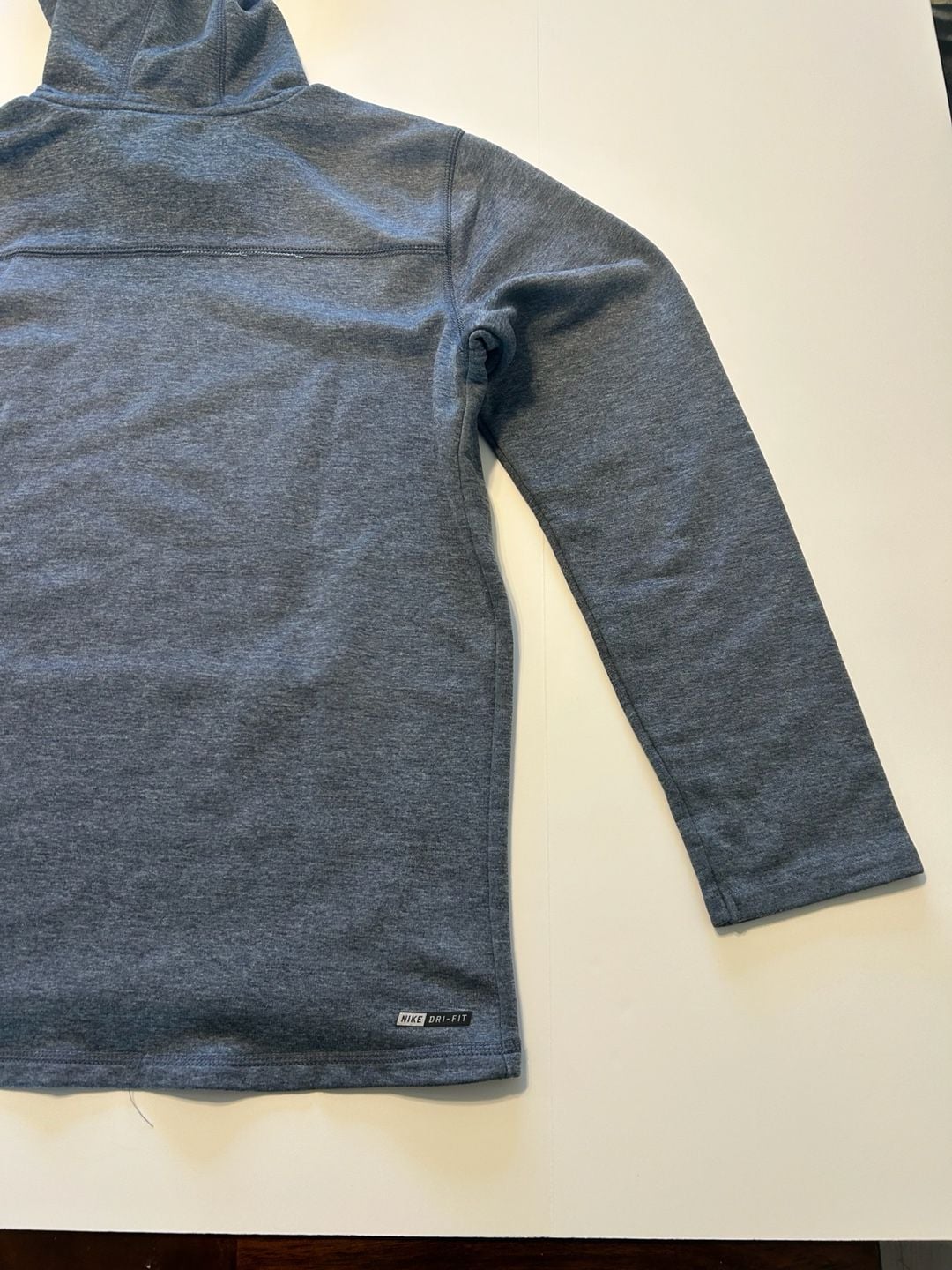 Hurley Long Sleeve Hooded UPF 50+ Rash Guard Swim Shirt, Black Heather,size M 15