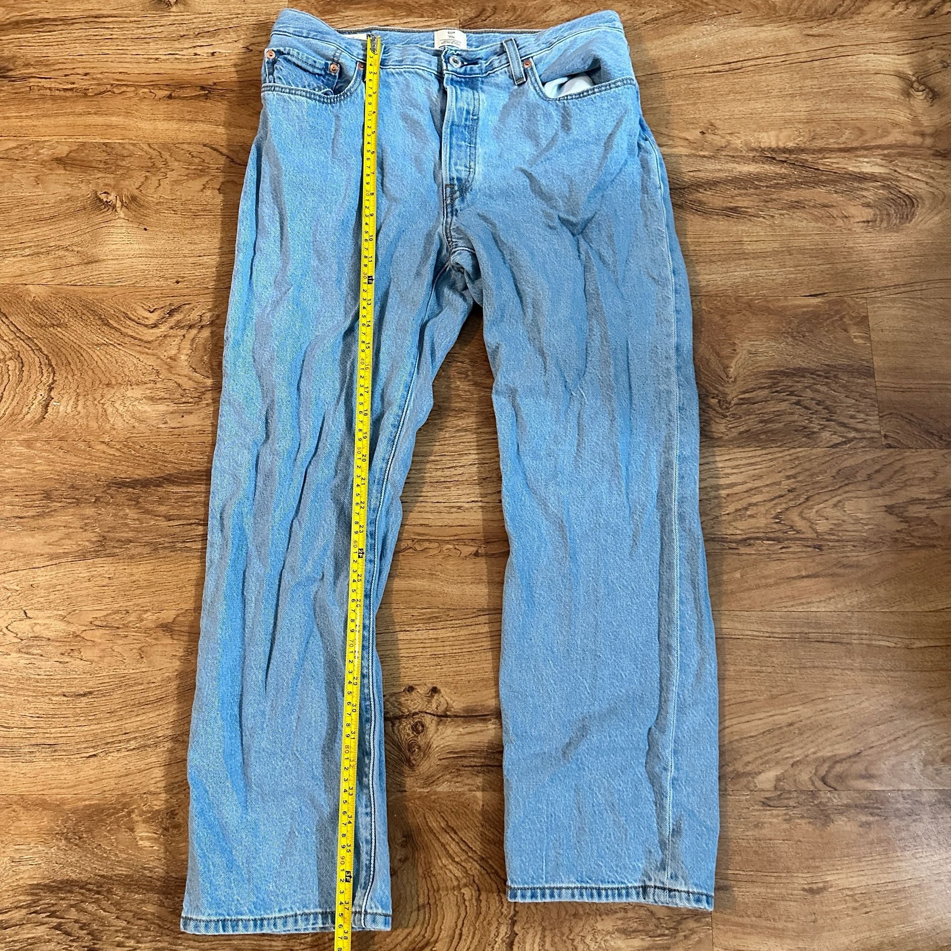 Levi's 505 Regular Fit Jeans Light Wash Denim 3