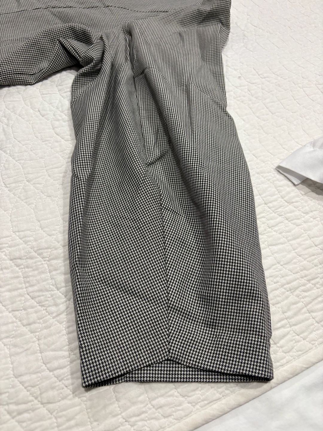 Counterparts Women’s Black White Houndstooth Blazer Jacket Size 32W Stretch 10