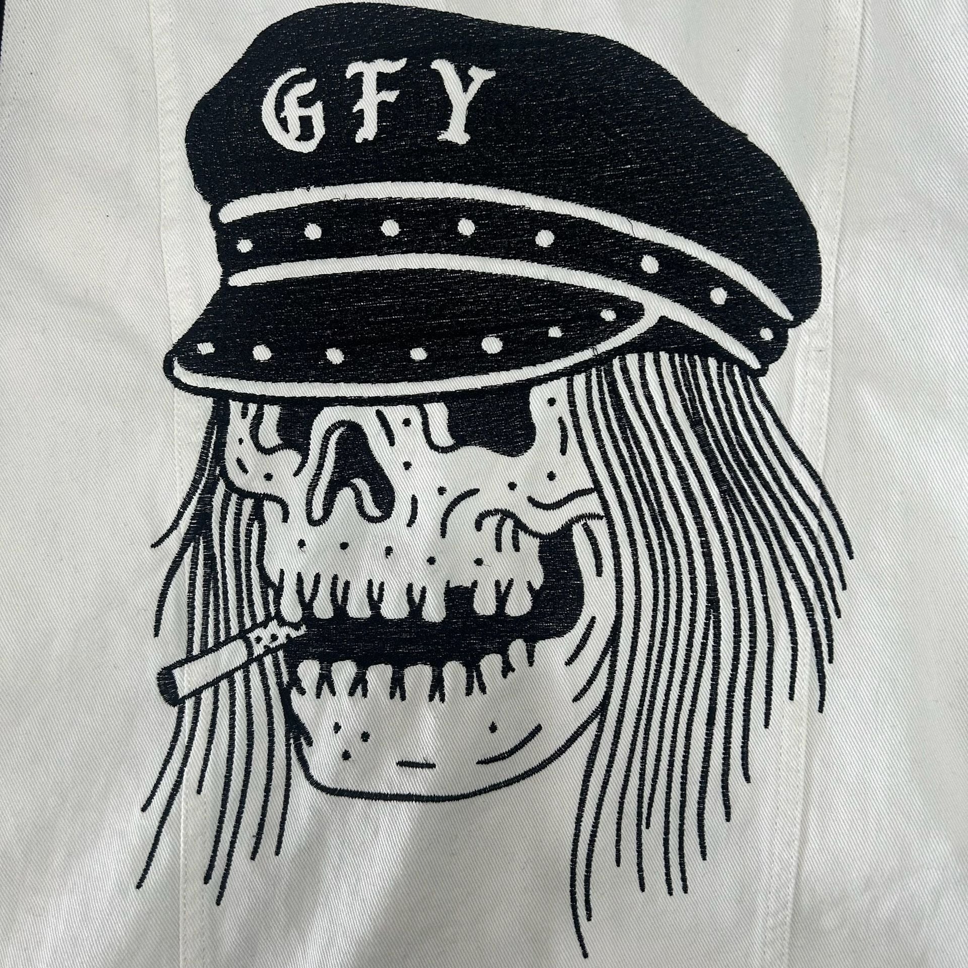 Lurking Class By Sketchy Tank Denim Jacket Size M Black White Hoodie 8