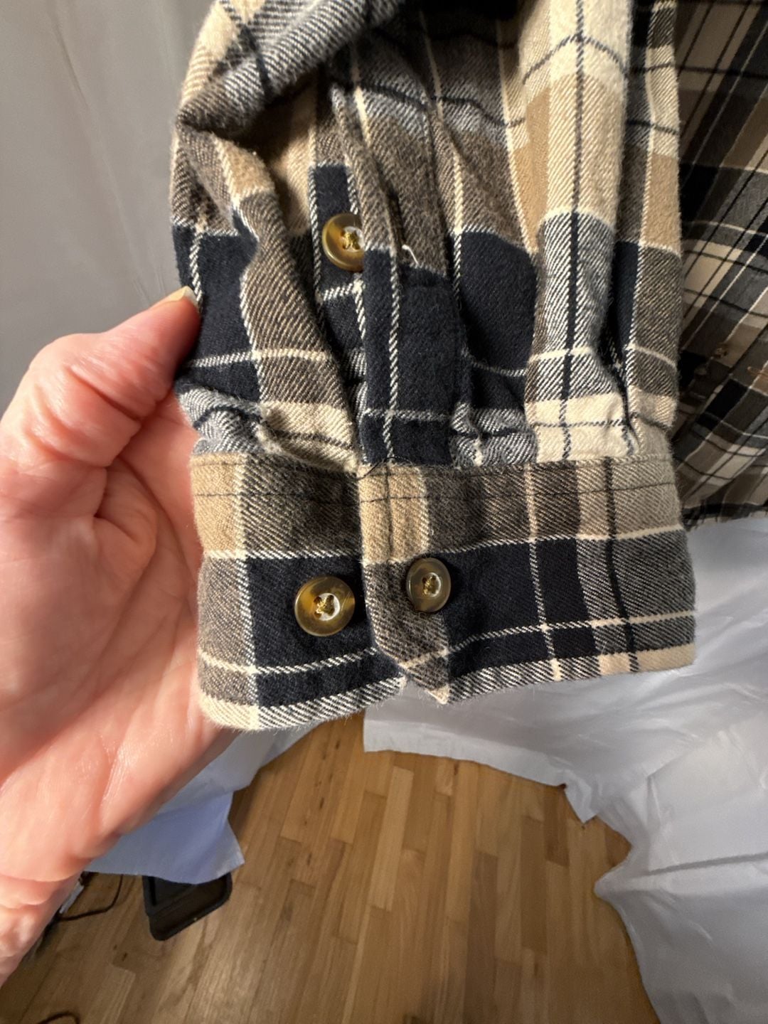 Carhartt Plaid Flannel Shirt Size 2XL Relaxed Fit Brown Black 5