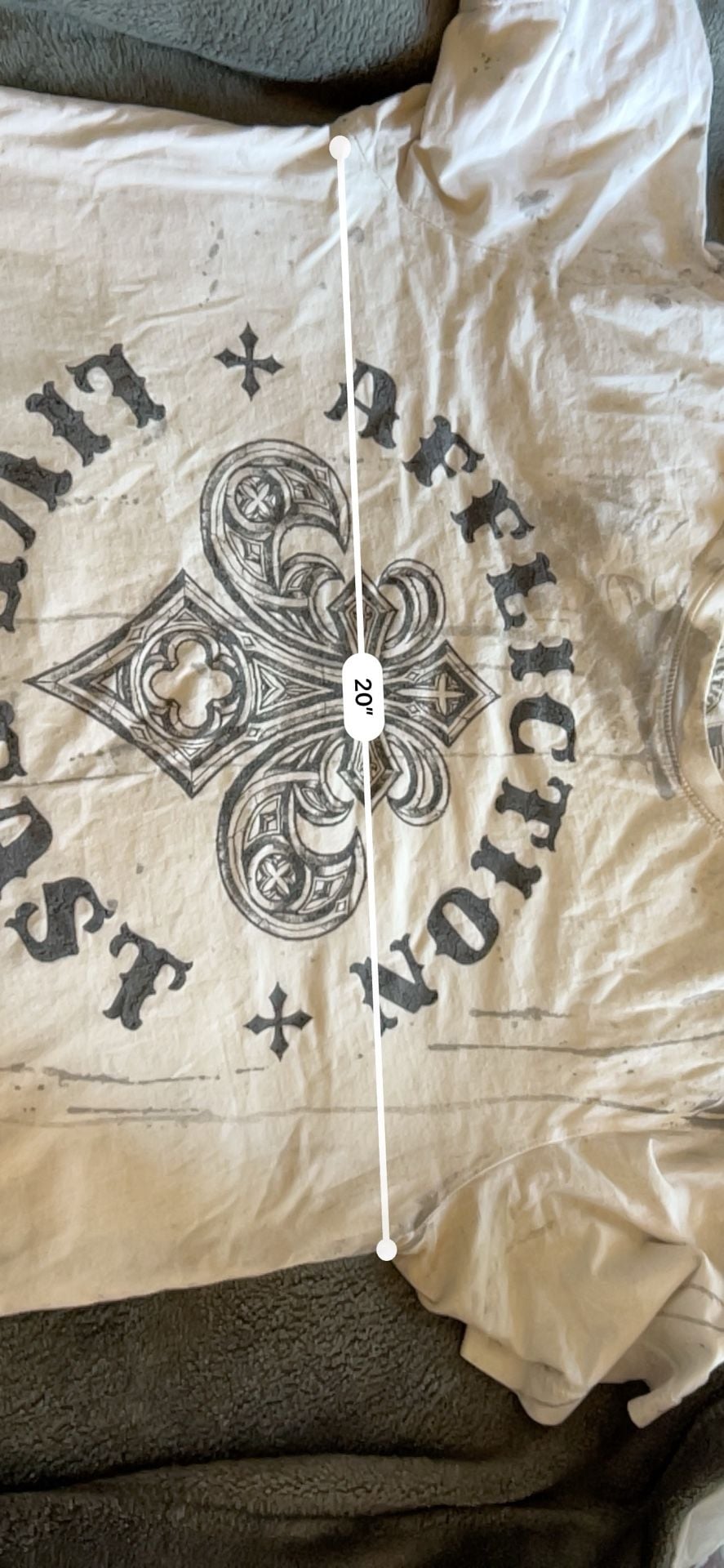 Affliction Live Fast Graphic T-Shirt Size Medium White 7