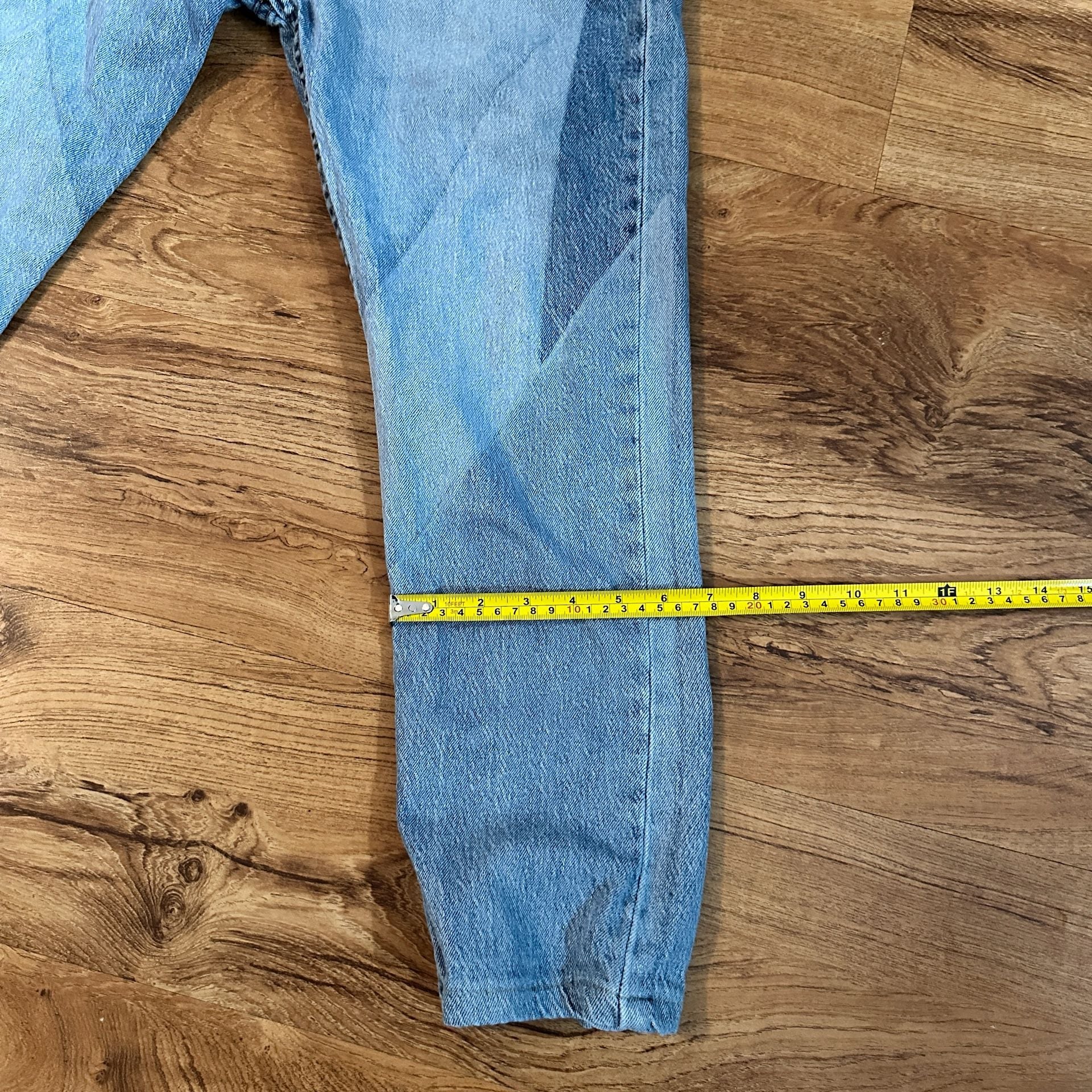 Levi's 512 Slim Taper Jeans Size 32x32 Light Wash Moto Panel Denim 4