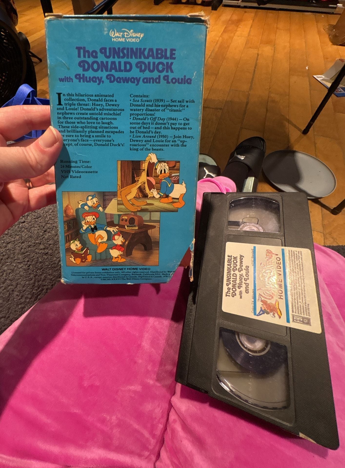 The Unsinkable Donald Duck w/ Huey, Dewey, Louie vhs 1986 2