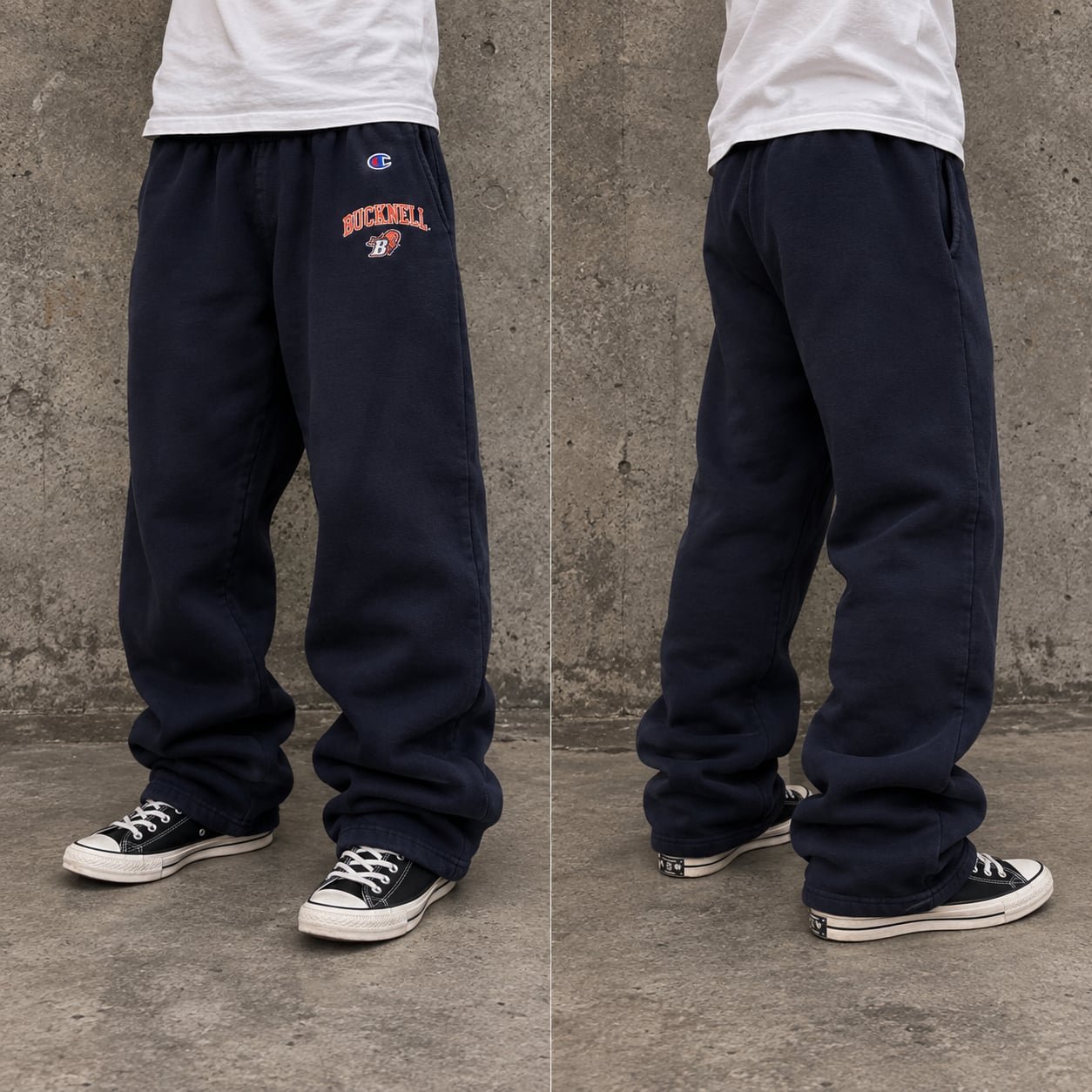 Champion Bucknell University Sweatpants Navy Blue Cotton 2