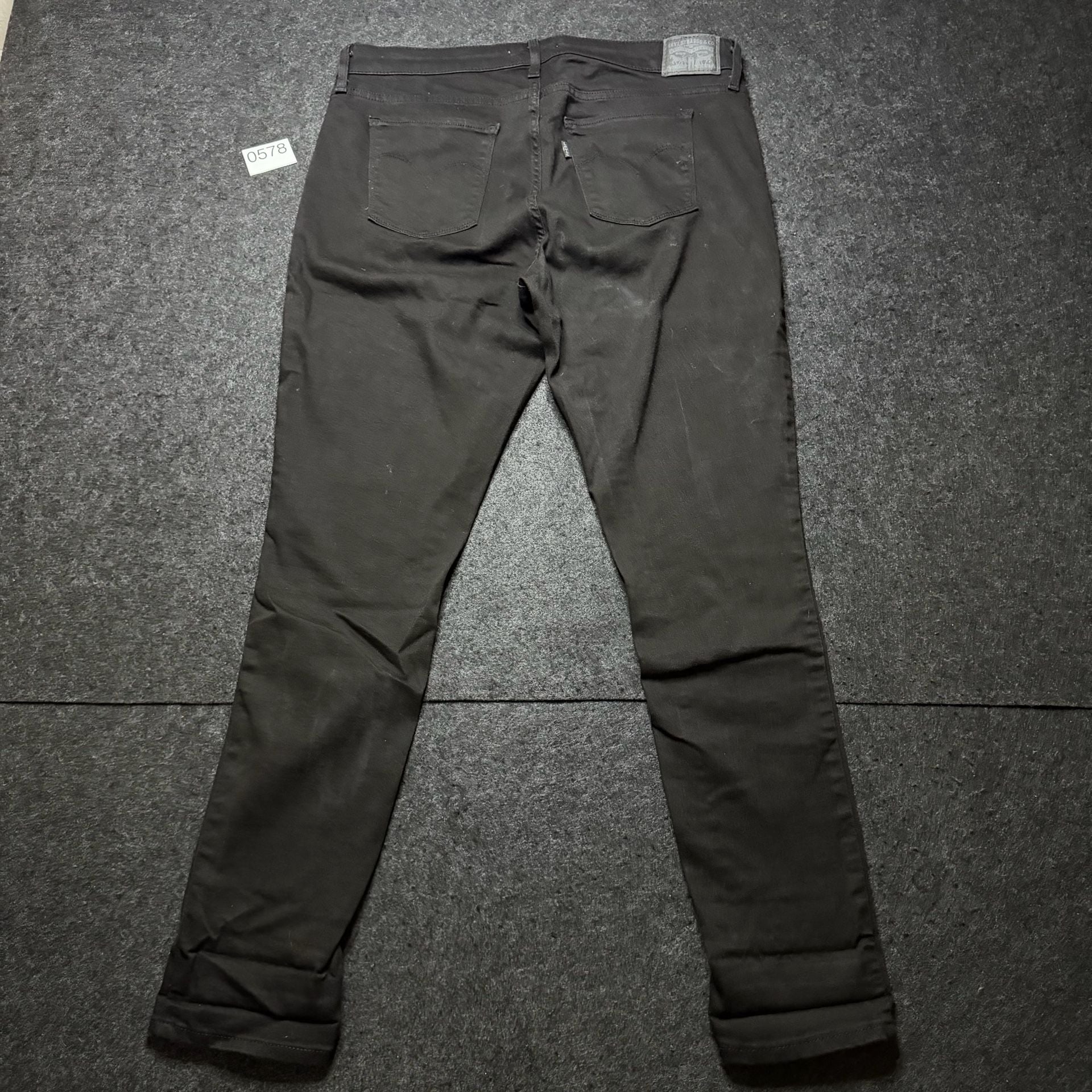 Levi's 711 Skinny Jeans Size 30 Black 6