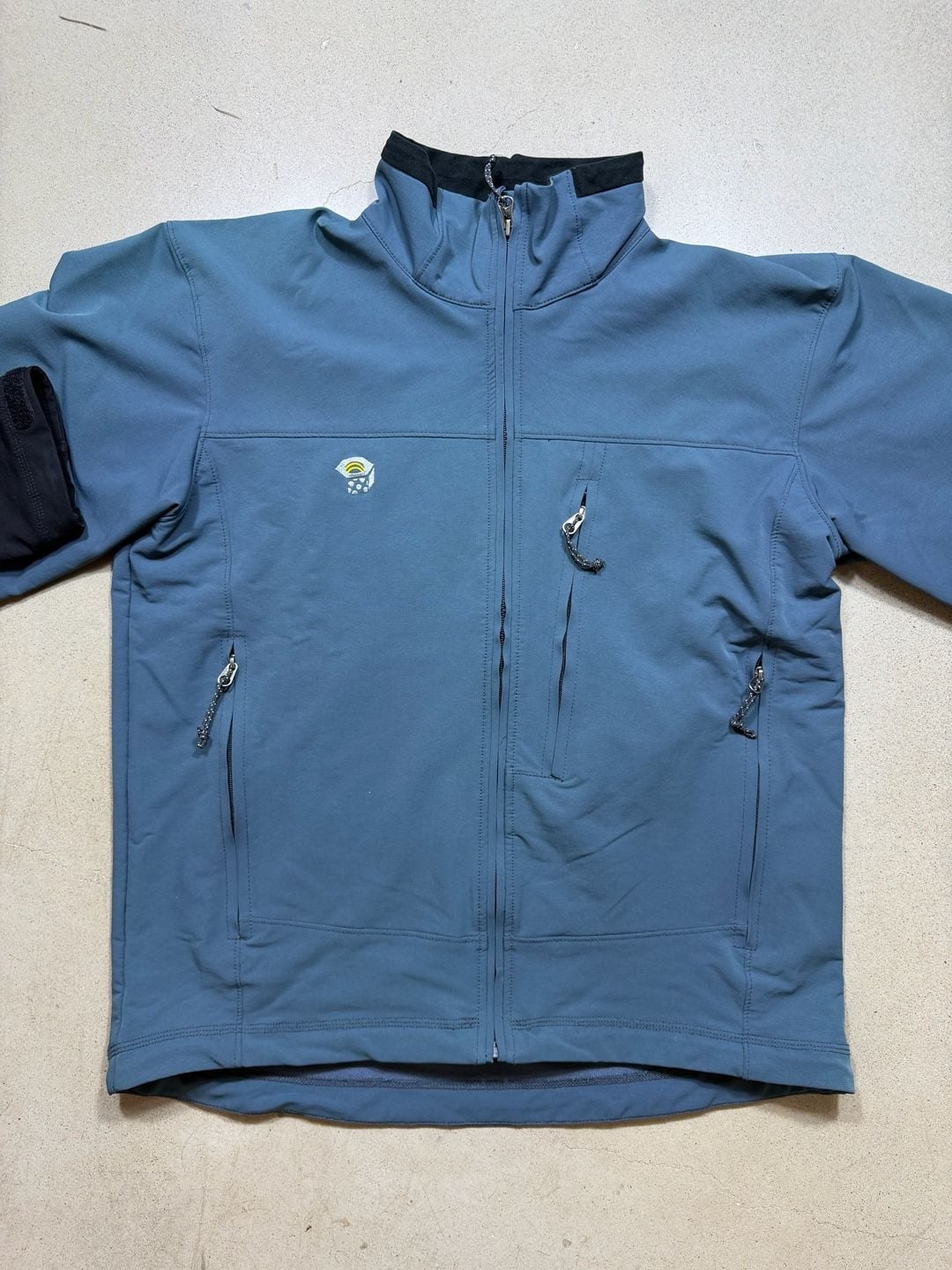 Mountain Hardwear Conduit Softshell Jacket Large Blue Black 4