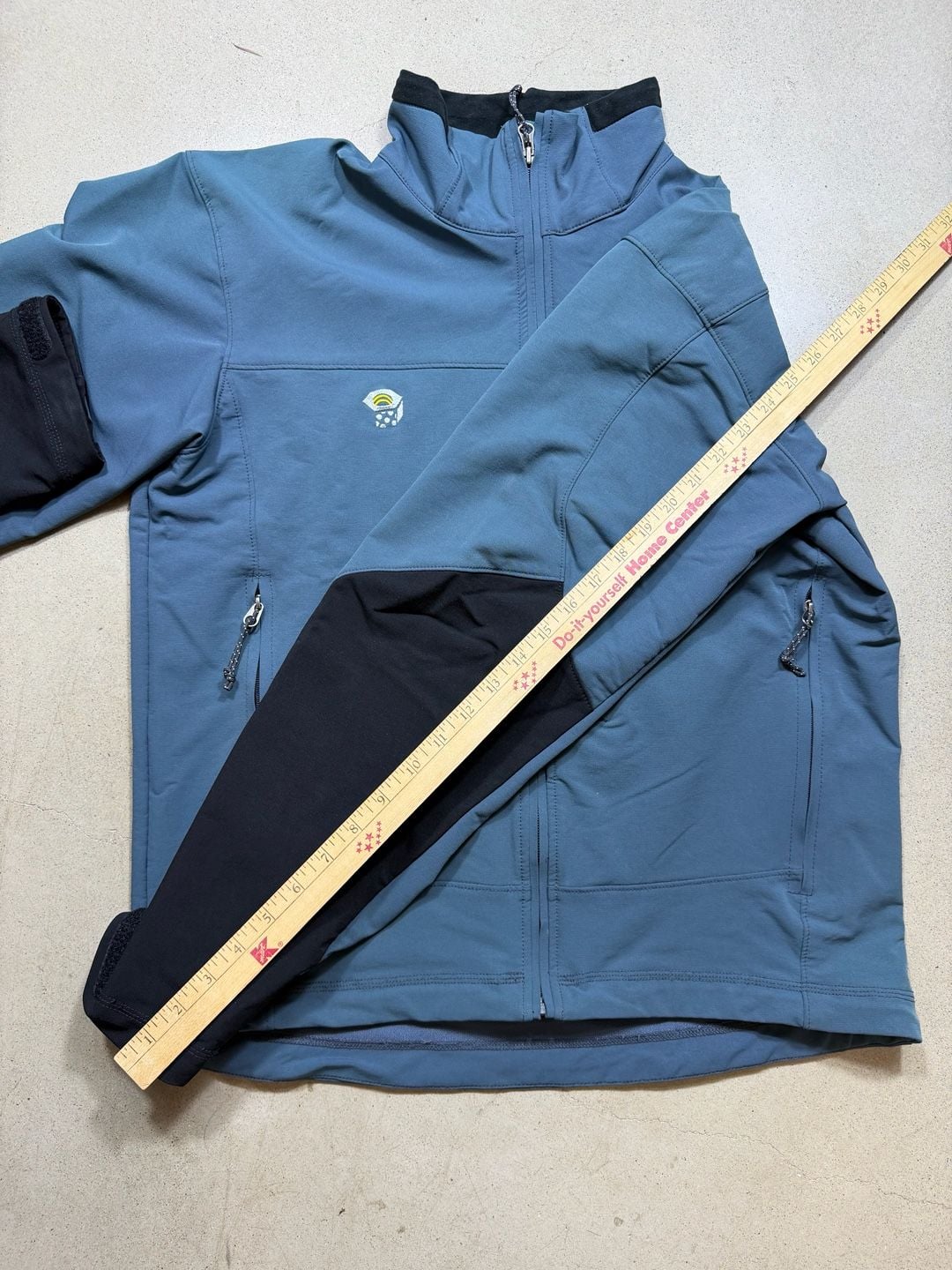 Mountain Hardwear Conduit Softshell Jacket Large Blue Black 6