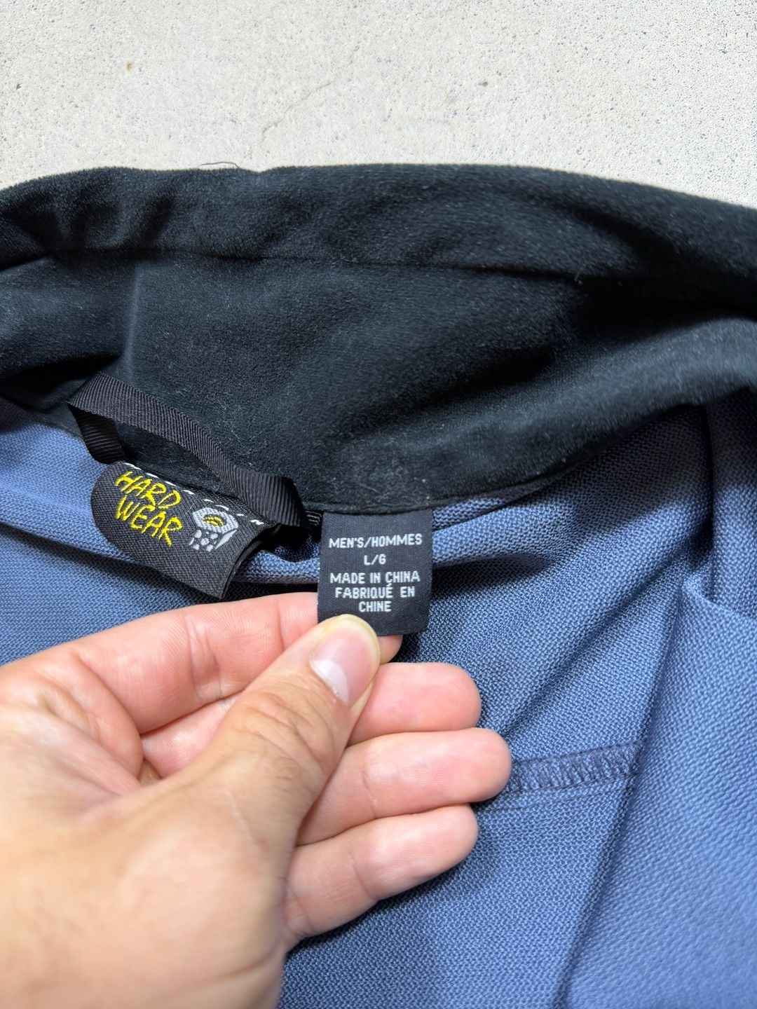 Mountain Hardwear Conduit Softshell Jacket Large Blue Black 8