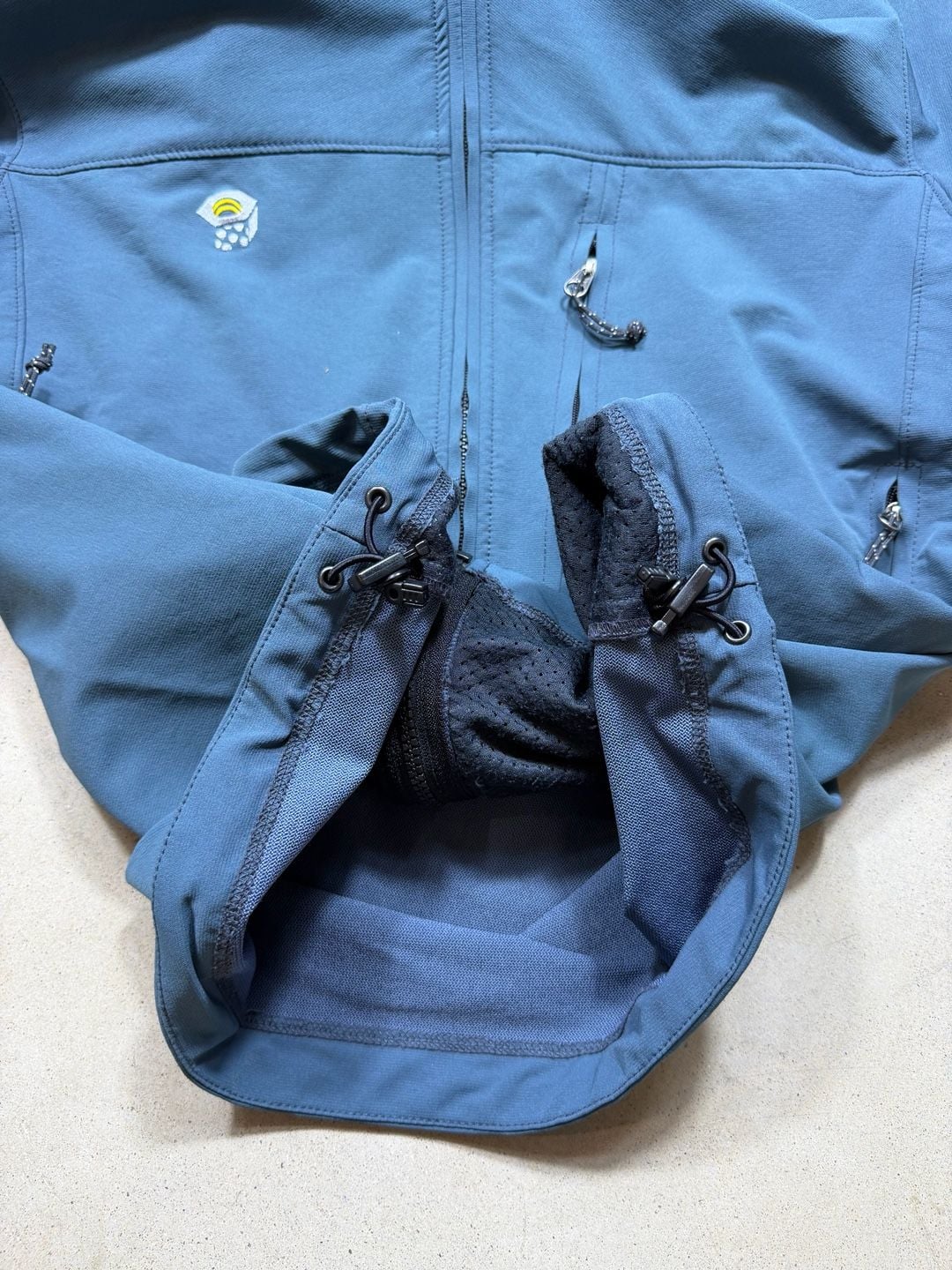 Mountain Hardwear Conduit Softshell Jacket Large Blue Black 10