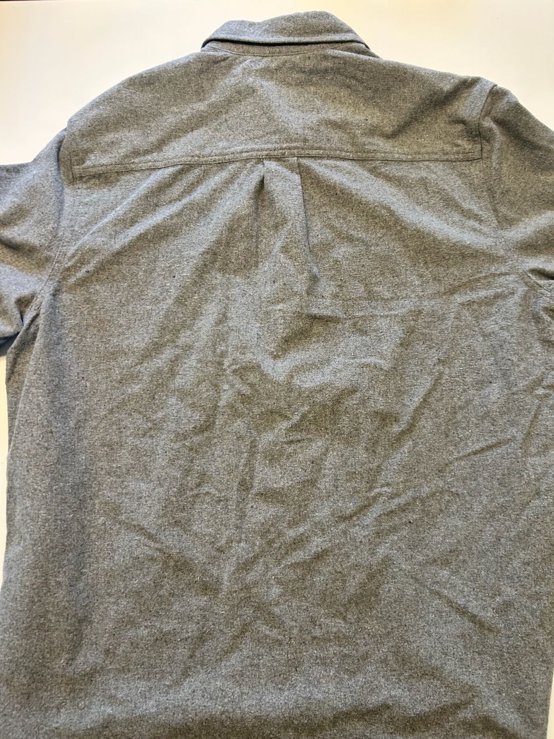Eddie Bauer Double Brushed Chamois Shirt Size XL Gray Long Sleeve 8
