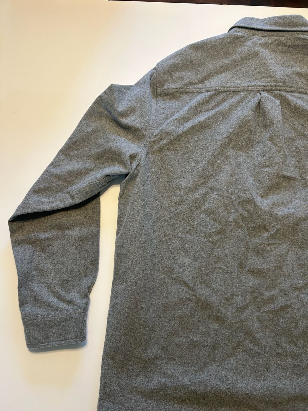 Eddie Bauer Double Brushed Chamois Shirt Size XL Gray Long Sleeve 10