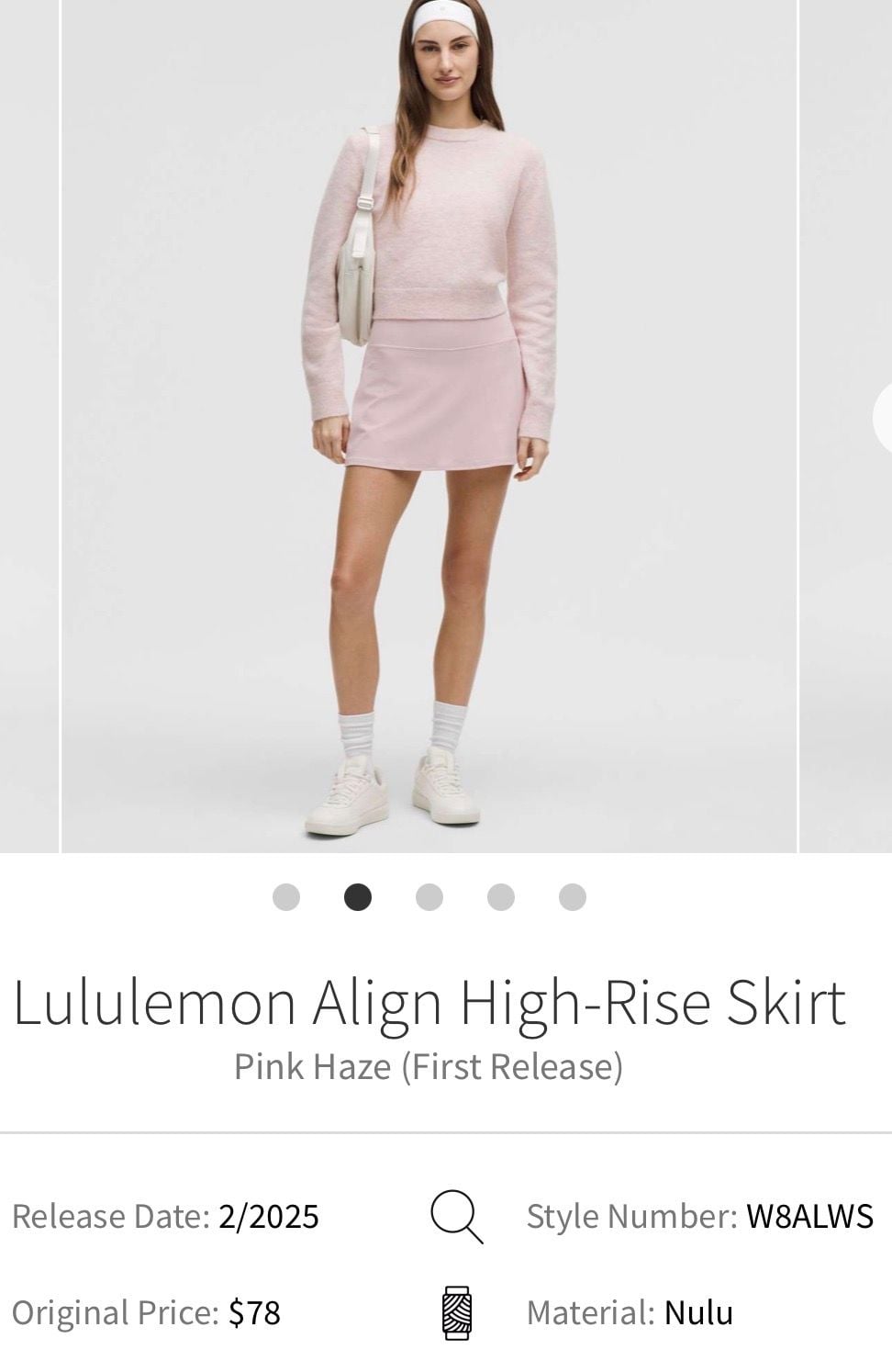 Lululemon Align High-Rise Skirt Size 4 Pink Haze 2