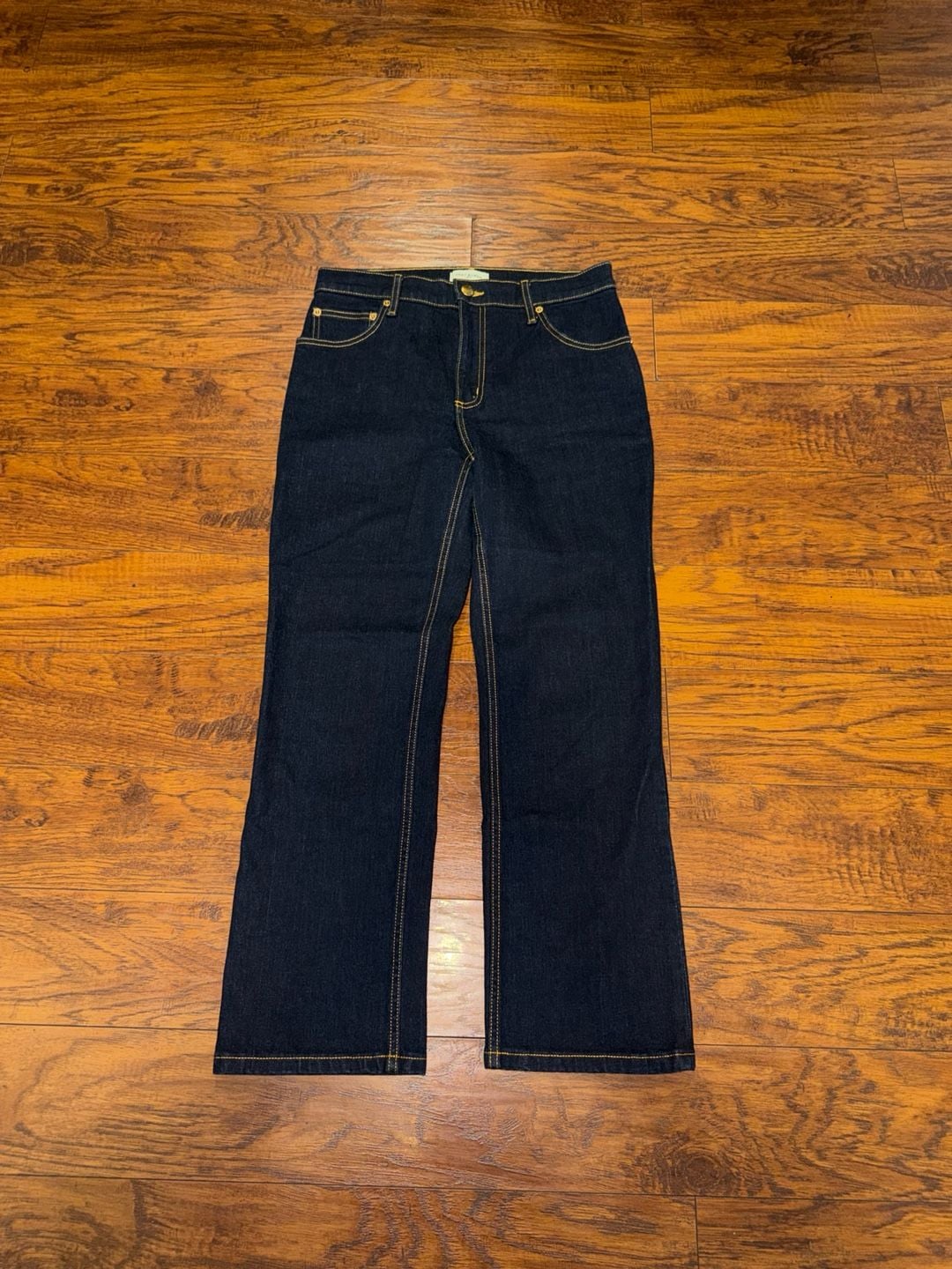 Tory Burch Jeans Size 27 Dark Wash Denim Flare Pants 2
