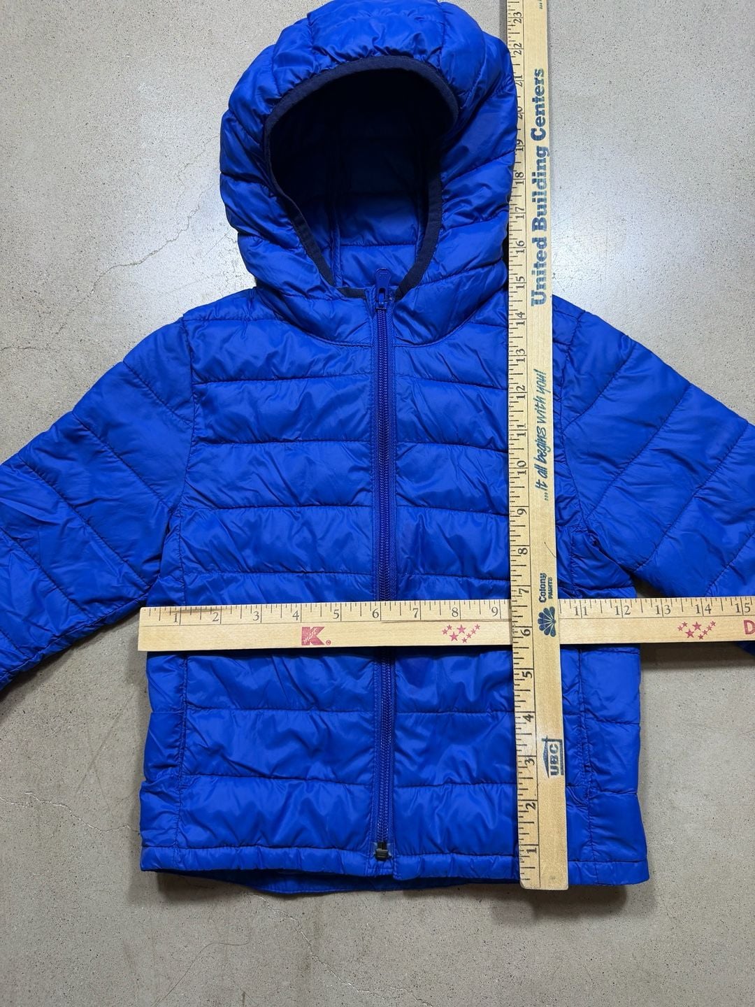 Gap Puffer Jacket Size small Blue Primaloft kids 5