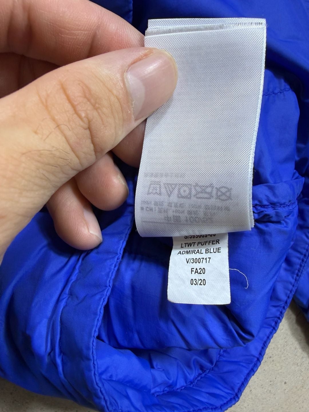 Gap Puffer Jacket Size small Blue Primaloft kids 9